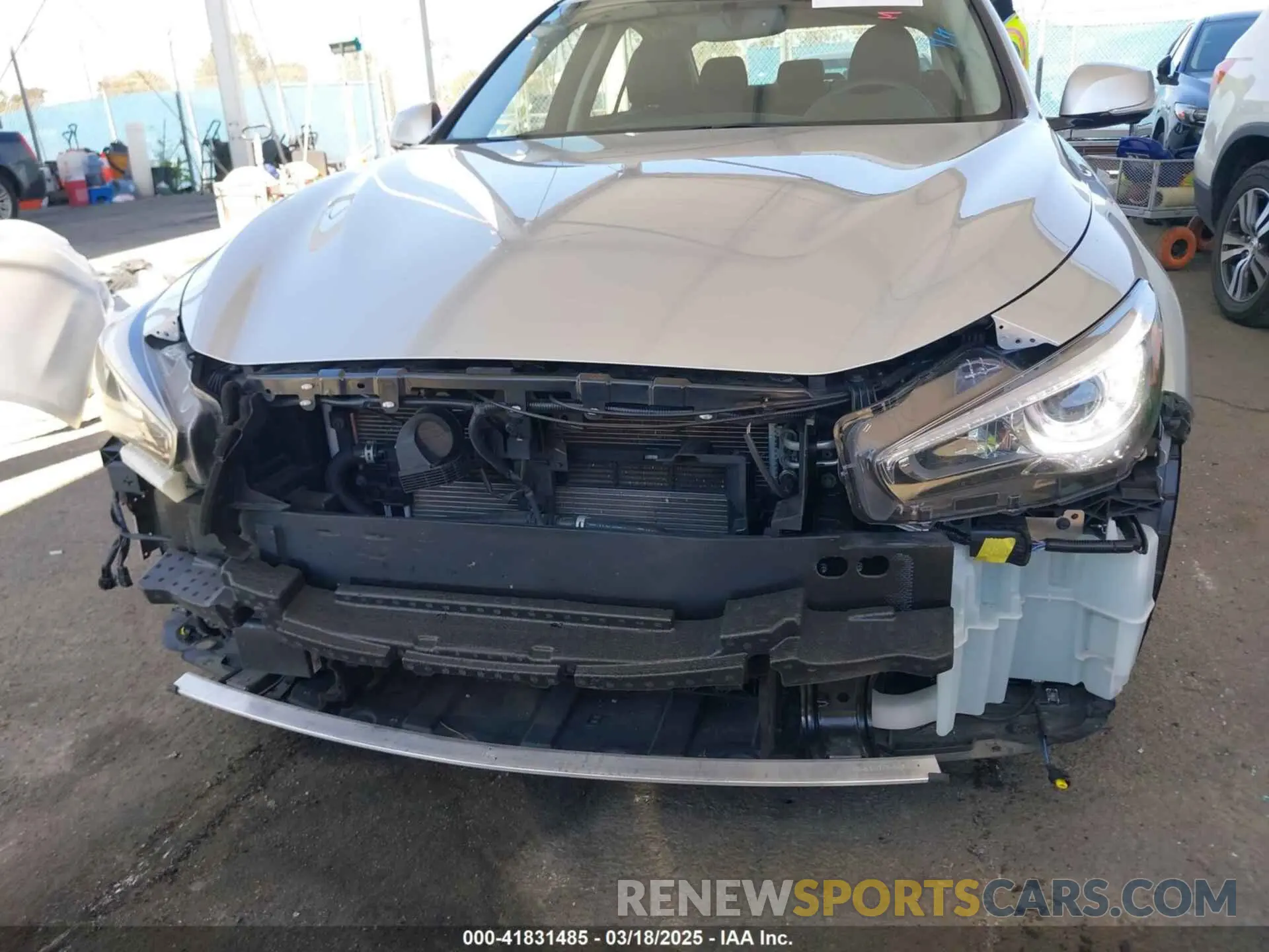 6 Photograph of a damaged car JN1EV7AP9LM203769 INFINITI Q50 2020