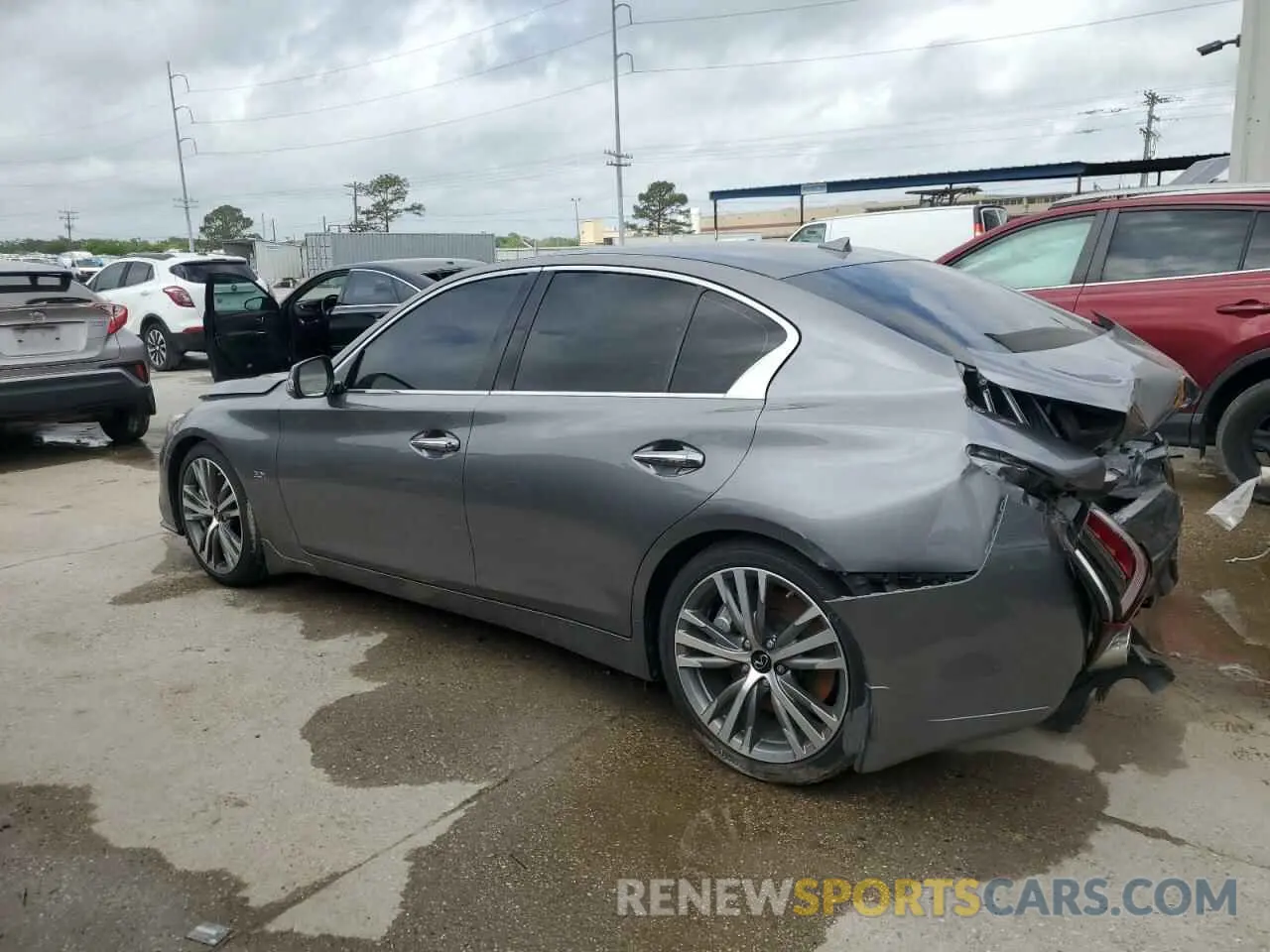 2 Photograph of a damaged car JN1EV7AP9LM205019 INFINITI Q50 2020
