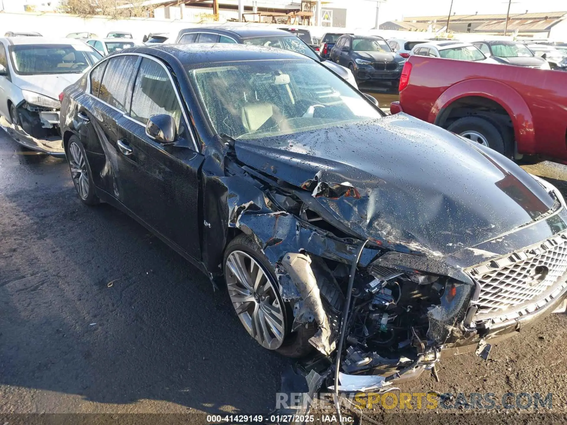 1 Photograph of a damaged car JN1EV7APXLM201187 INFINITI Q50 2020