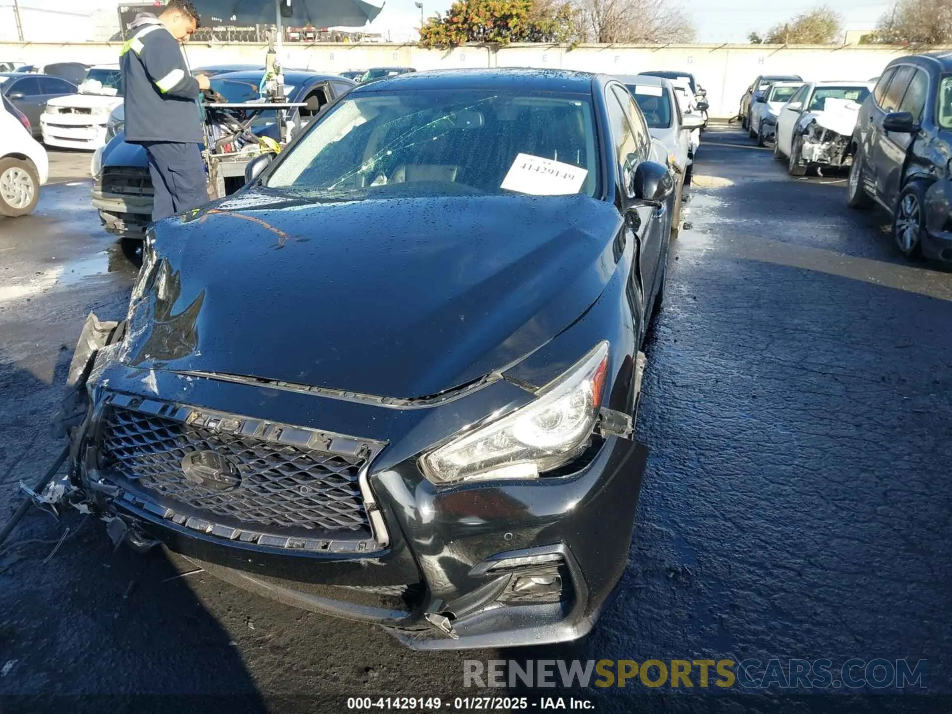 13 Photograph of a damaged car JN1EV7APXLM201187 INFINITI Q50 2020
