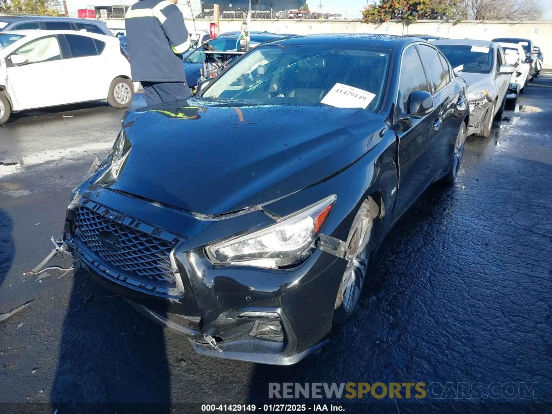 2 Photograph of a damaged car JN1EV7APXLM201187 INFINITI Q50 2020