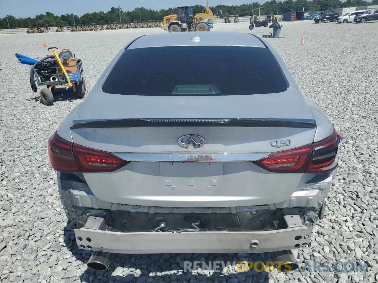6 Photograph of a damaged car JN1EV7APXLM204932 INFINITI Q50 2020