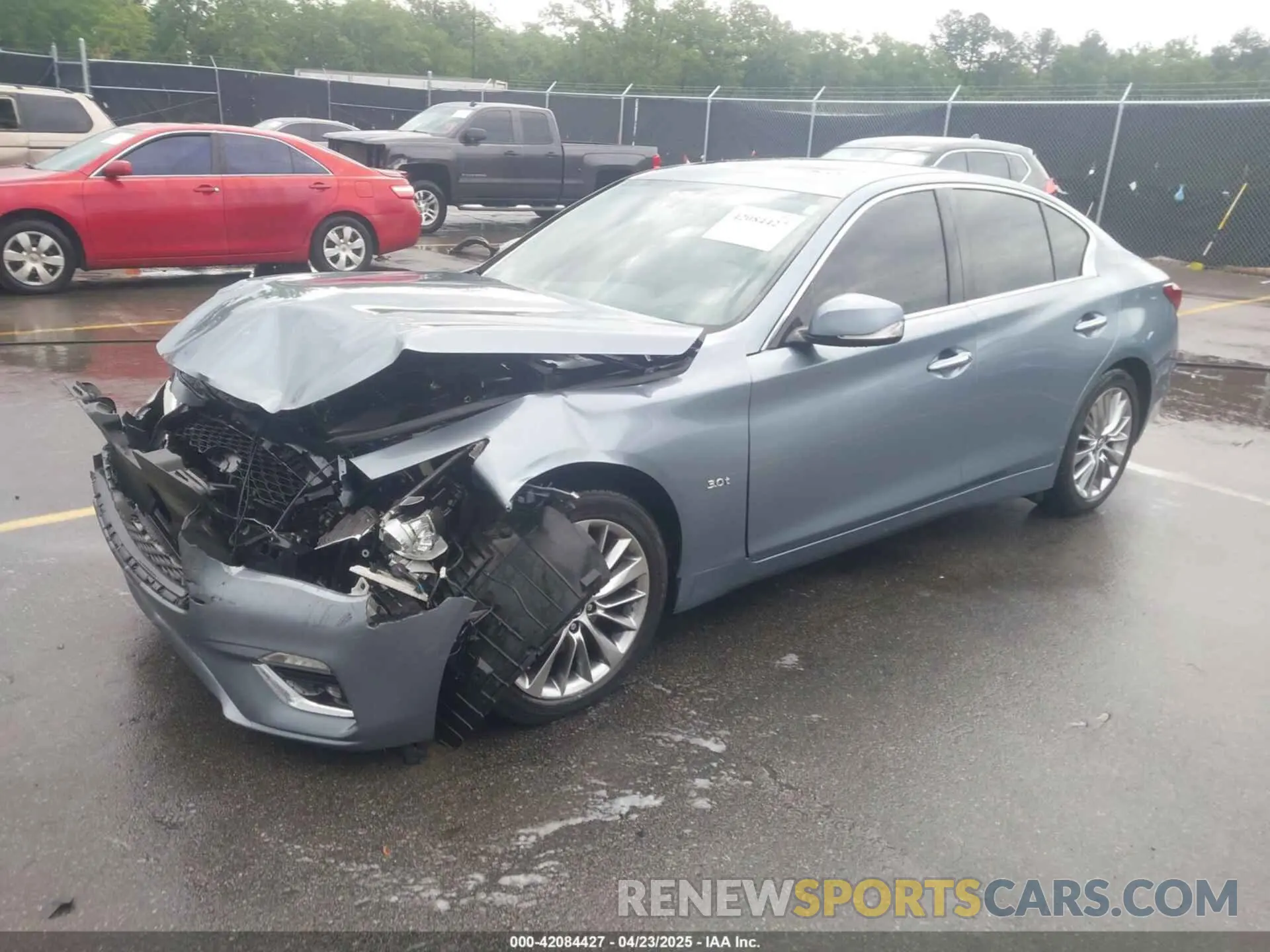 2 Photograph of a damaged car JN1EV7APXLM205739 INFINITI Q50 2020