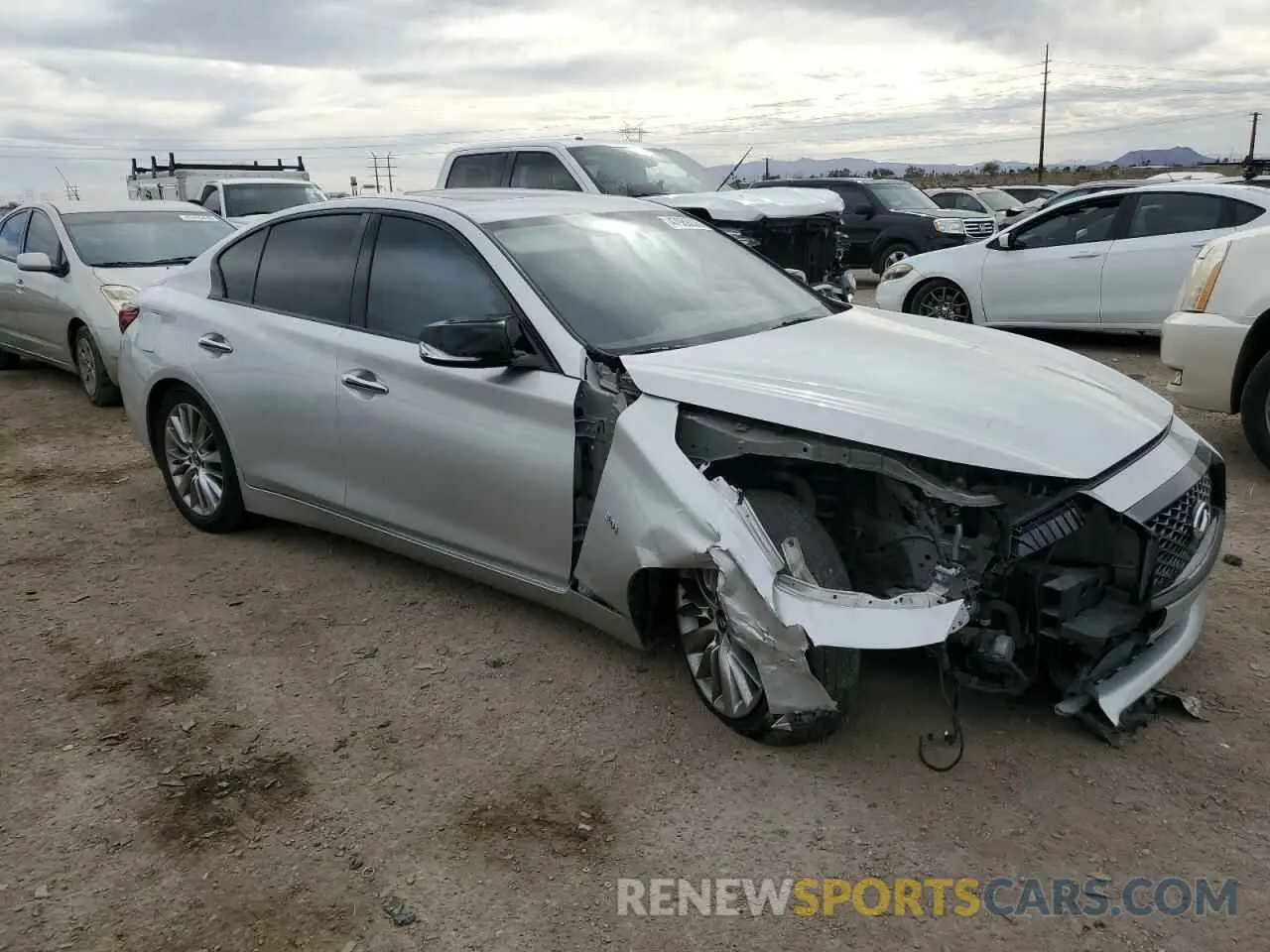 4 Photograph of a damaged car JN1EV7APXLM206728 INFINITI Q50 2020