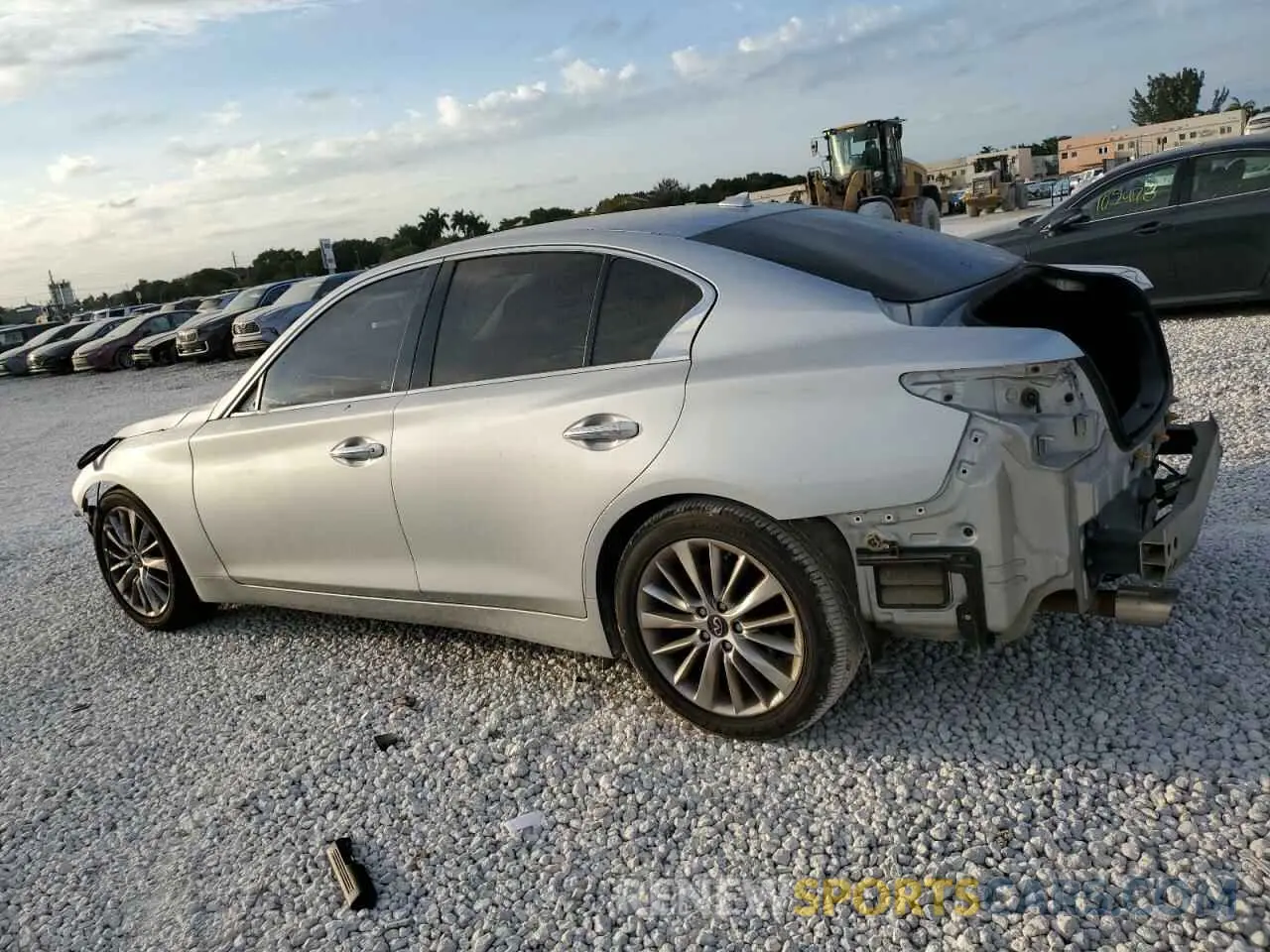 2 Photograph of a damaged car JN1EV7APXLM207328 INFINITI Q50 2020
