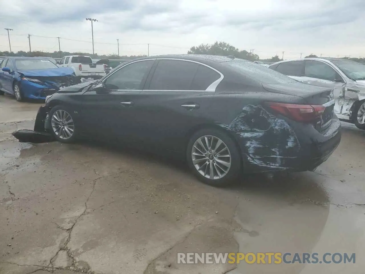 2 Photograph of a damaged car JN1EV7AR0LM253719 INFINITI Q50 2020