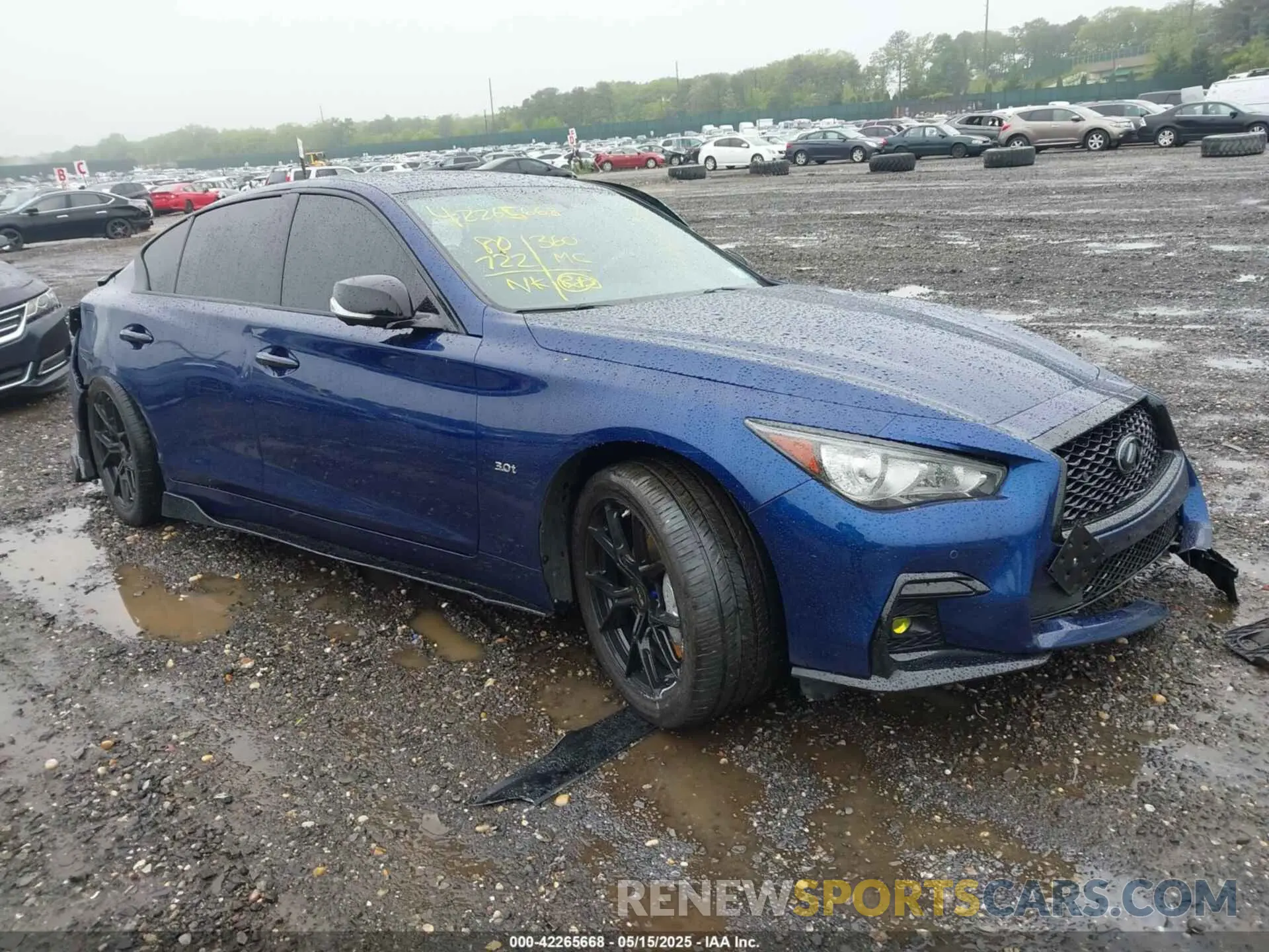 1 Photograph of a damaged car JN1EV7AR0LM256443 INFINITI Q50 2020