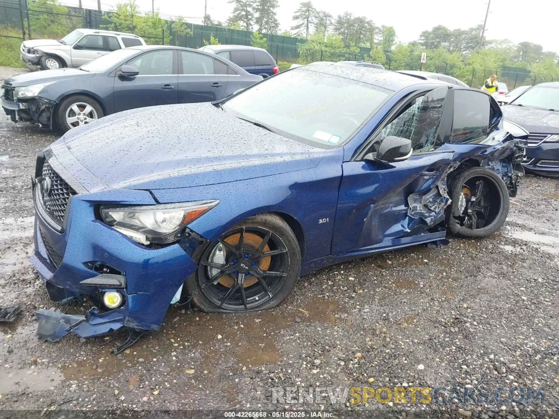 2 Photograph of a damaged car JN1EV7AR0LM256443 INFINITI Q50 2020
