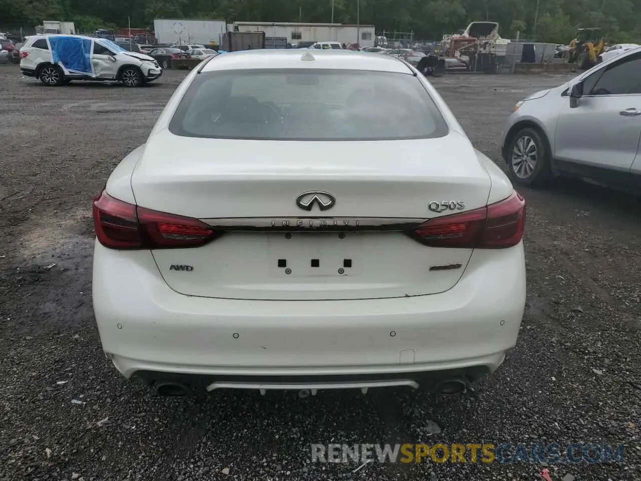 6 Photograph of a damaged car JN1EV7AR1LM254054 INFINITI Q50 2020