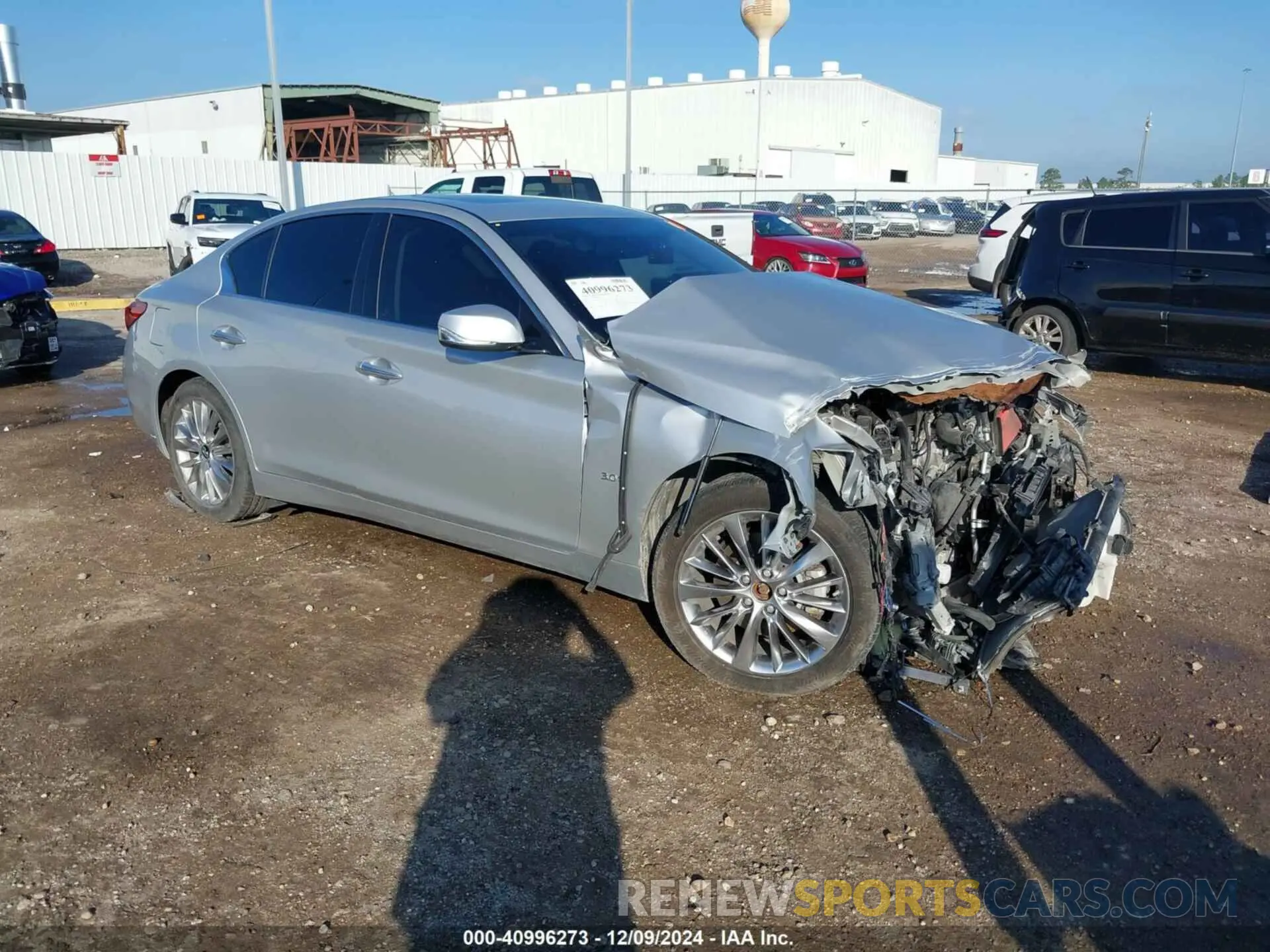 1 Photograph of a damaged car JN1EV7AR1LM255608 INFINITI Q50 2020