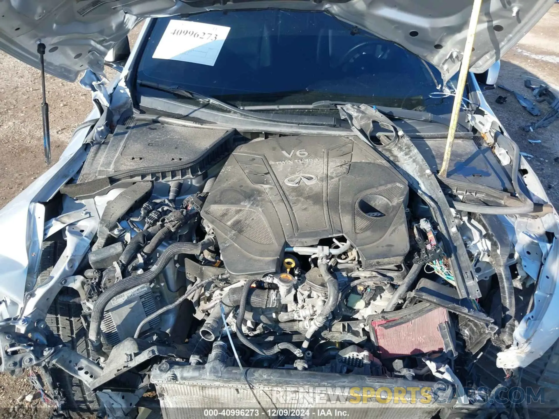 10 Photograph of a damaged car JN1EV7AR1LM255608 INFINITI Q50 2020