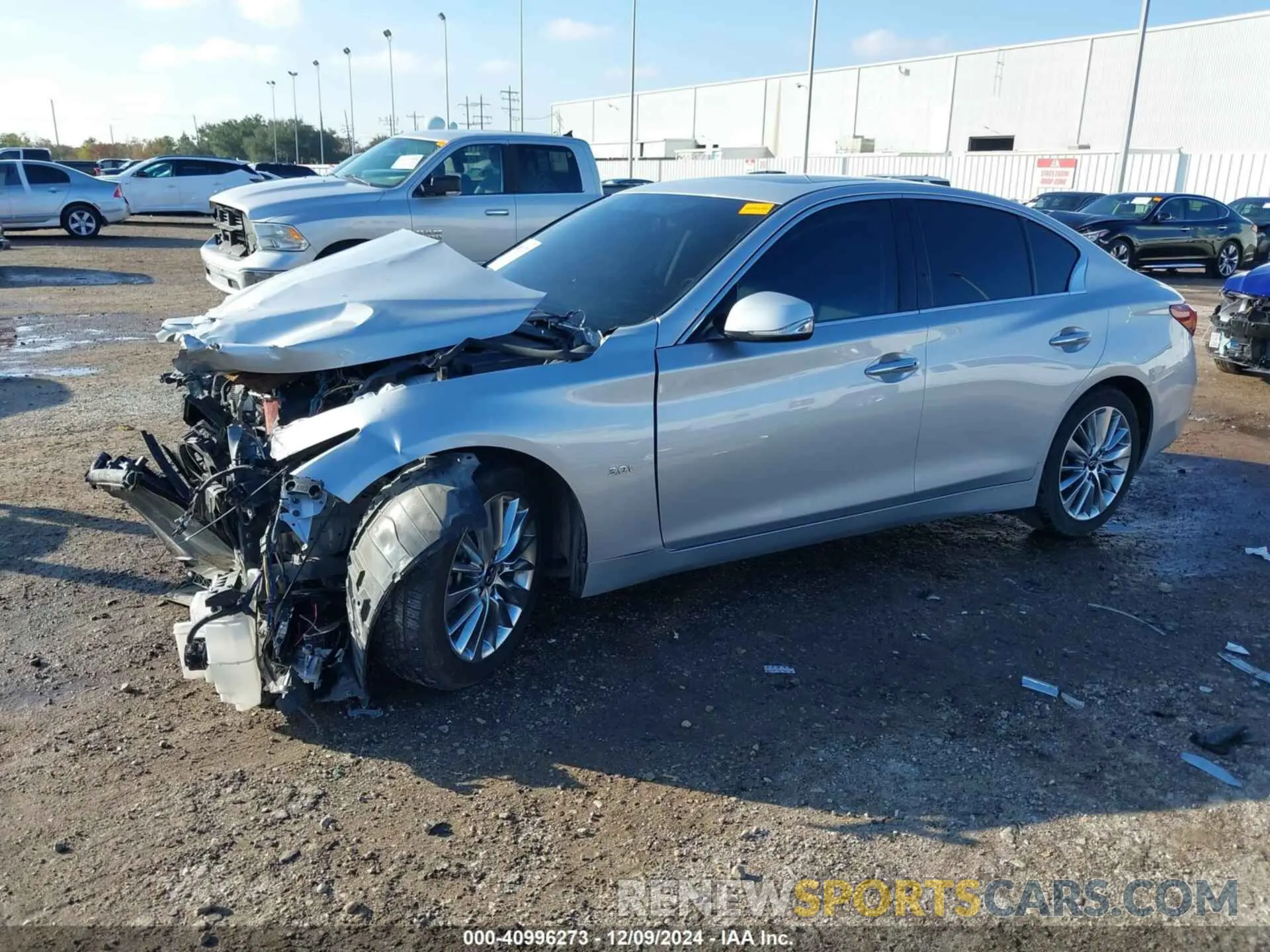 2 Photograph of a damaged car JN1EV7AR1LM255608 INFINITI Q50 2020