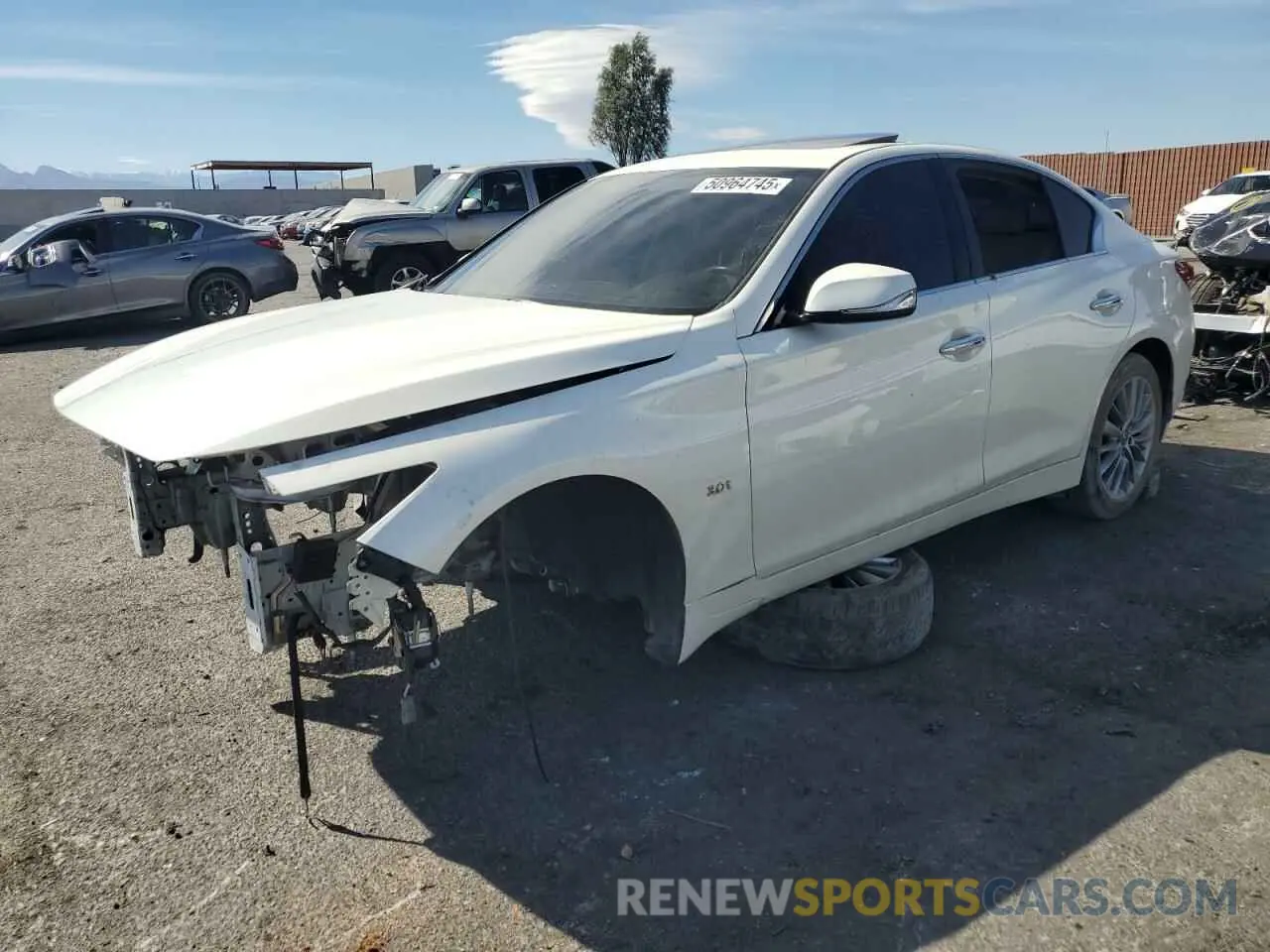 1 Photograph of a damaged car JN1EV7AR2LM250661 INFINITI Q50 2020
