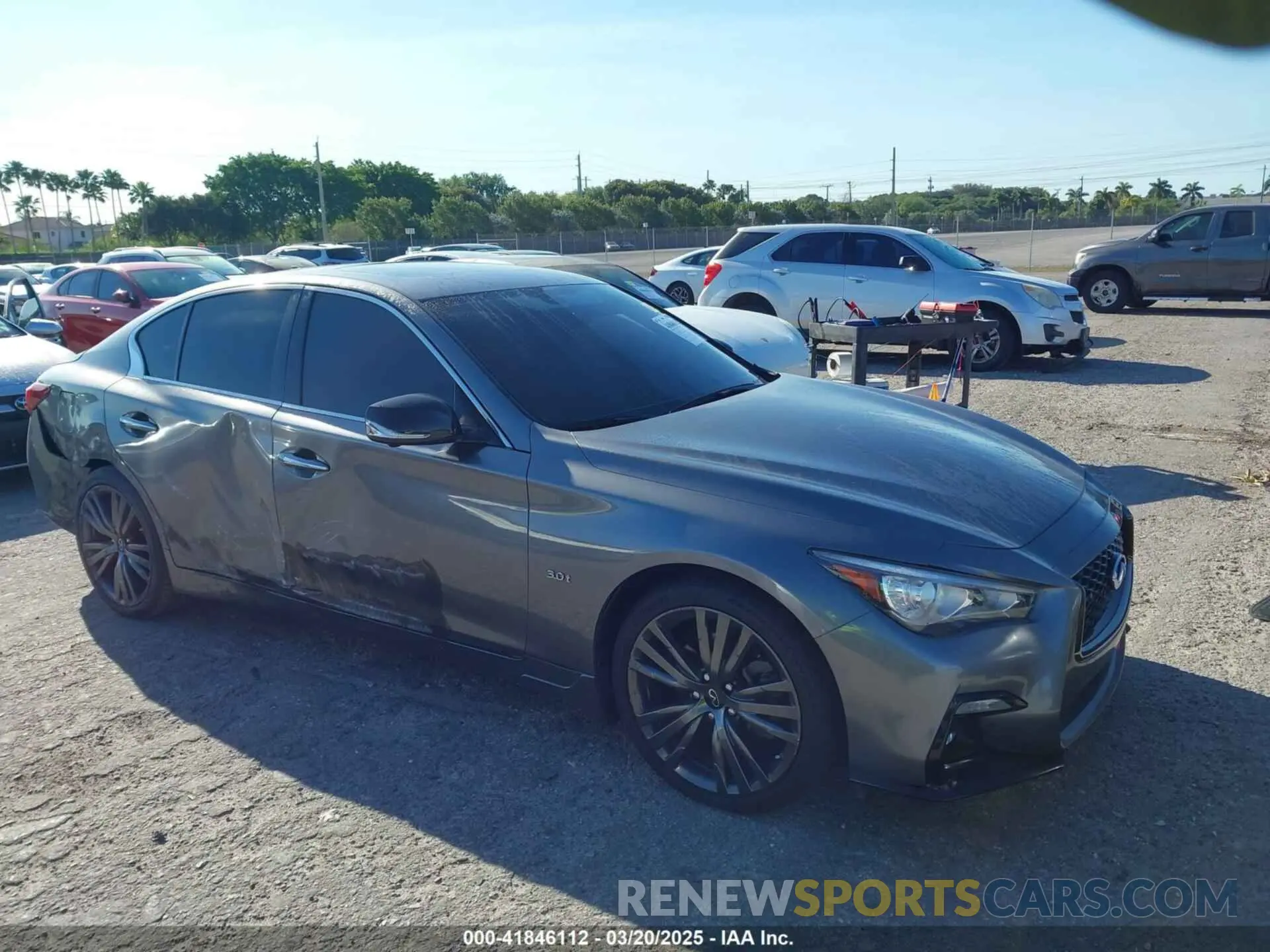 1 Photograph of a damaged car JN1EV7AR2LM253964 INFINITI Q50 2020