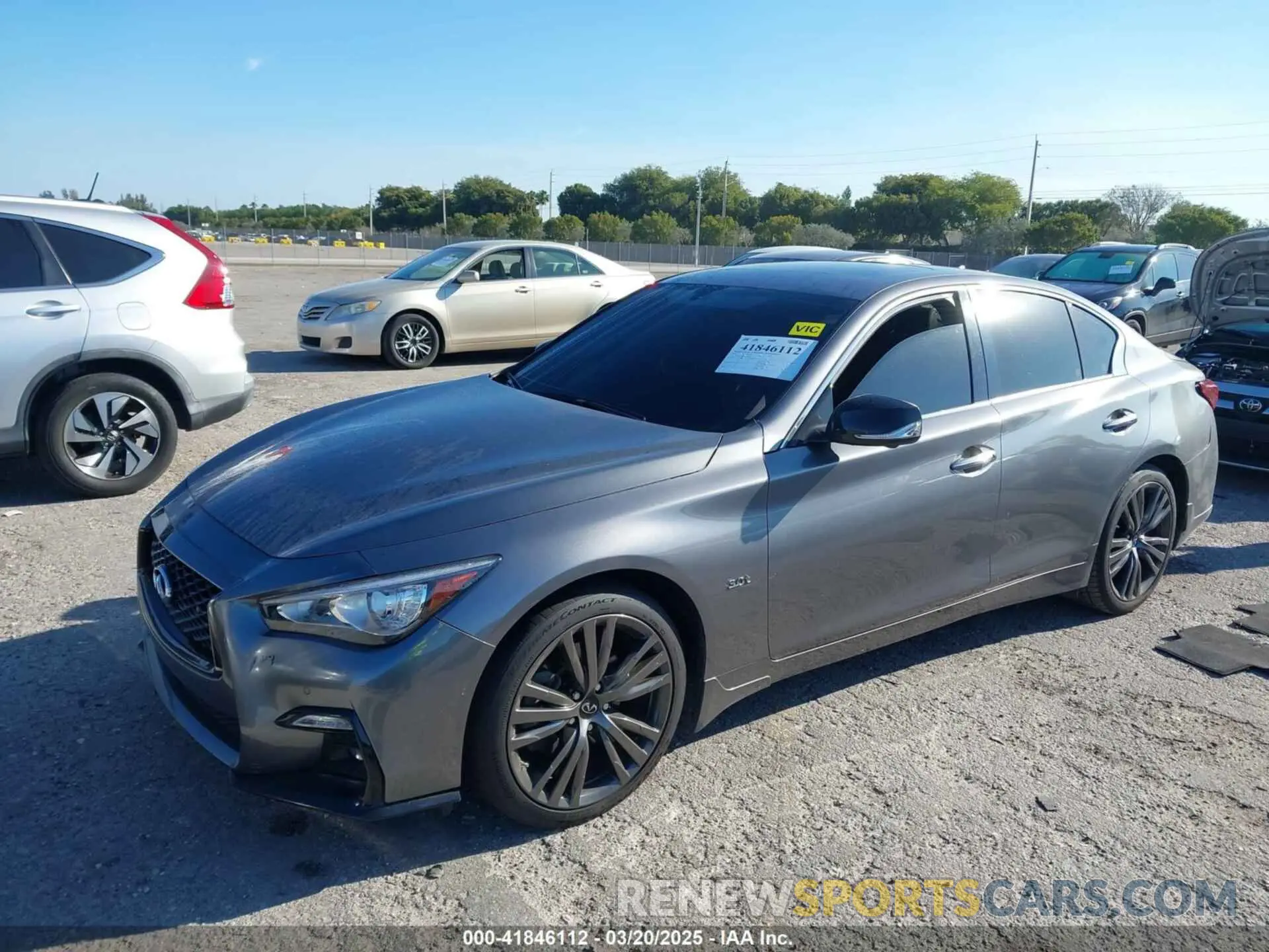 2 Photograph of a damaged car JN1EV7AR2LM253964 INFINITI Q50 2020