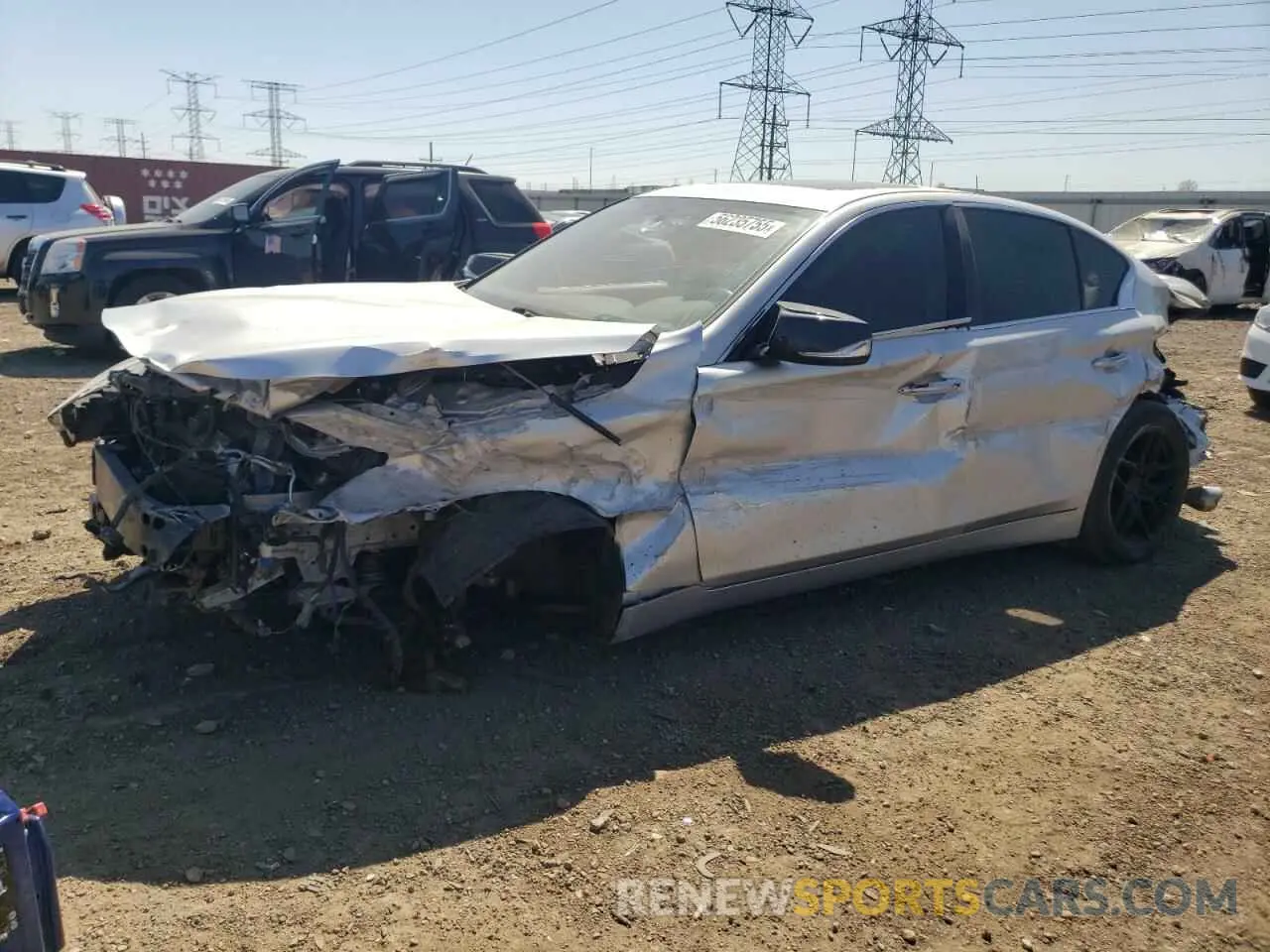 1 Photograph of a damaged car JN1EV7AR3LM253536 INFINITI Q50 2020