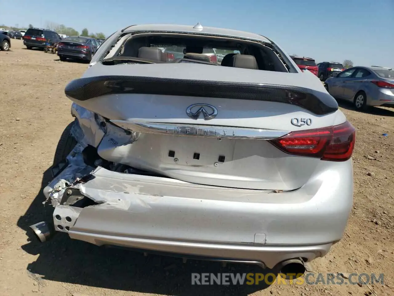 6 Photograph of a damaged car JN1EV7AR3LM253536 INFINITI Q50 2020