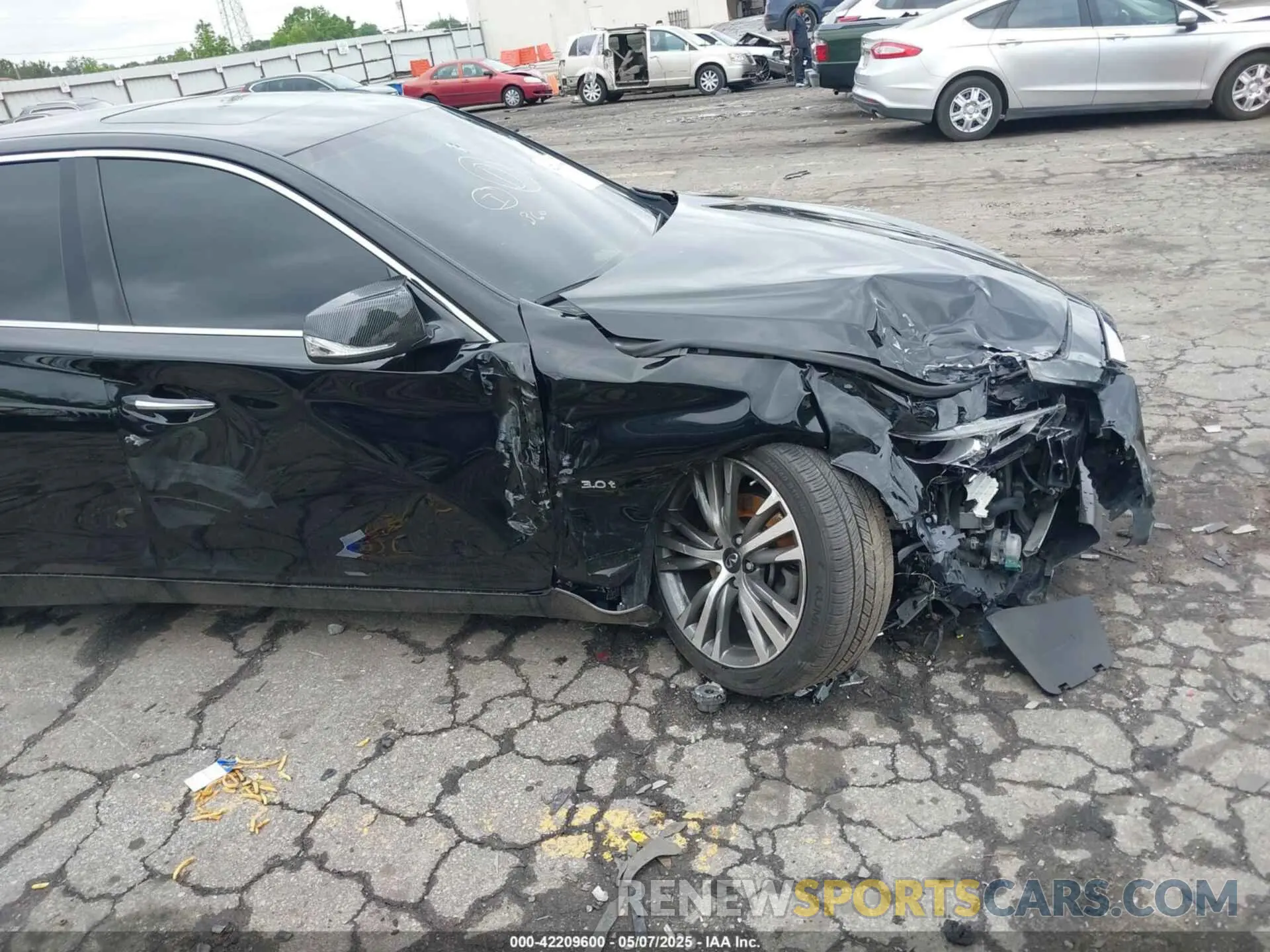 6 Photograph of a damaged car JN1EV7AR3LM254332 INFINITI Q50 2020