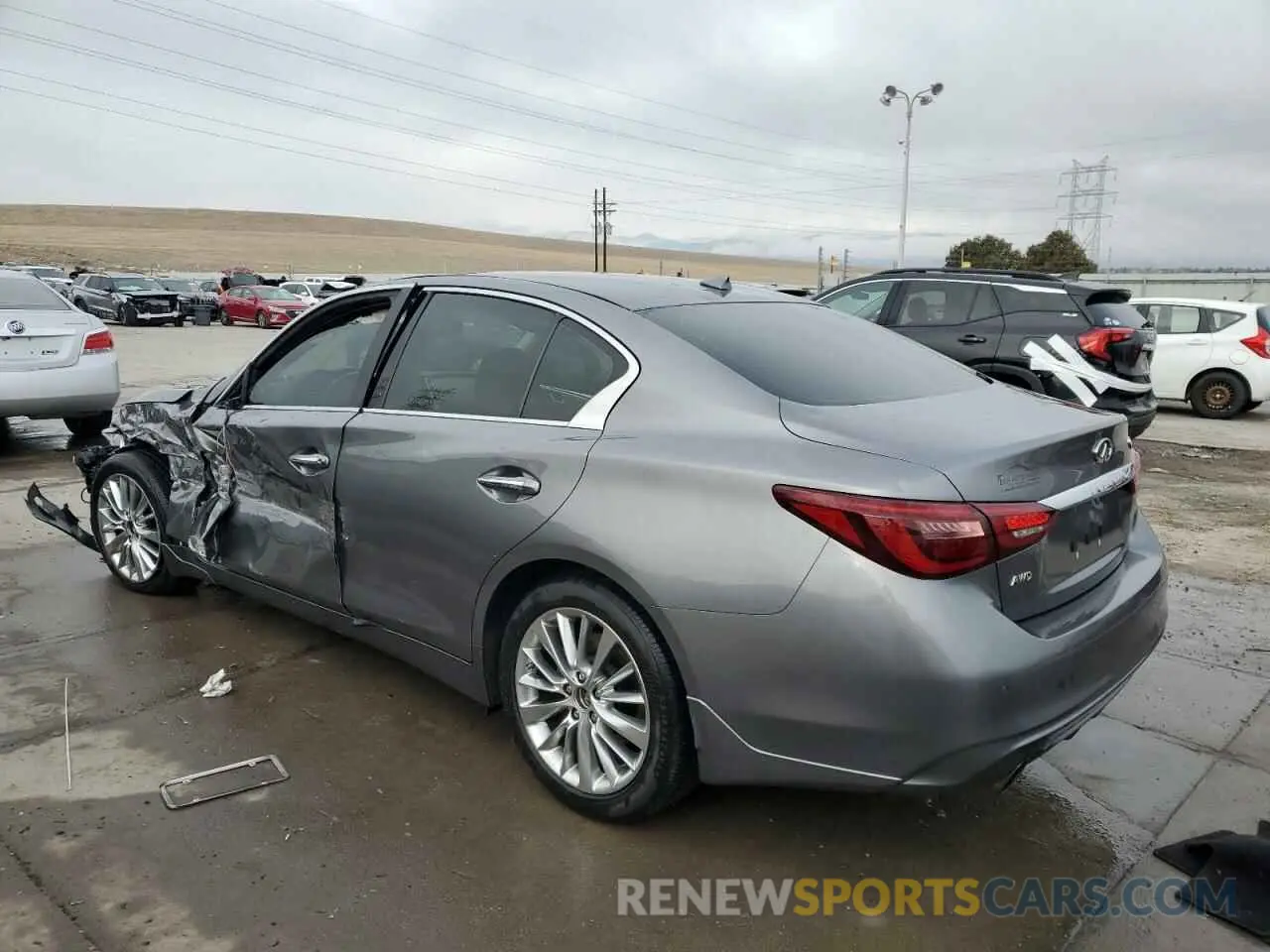 2 Photograph of a damaged car JN1EV7AR3LM255979 INFINITI Q50 2020