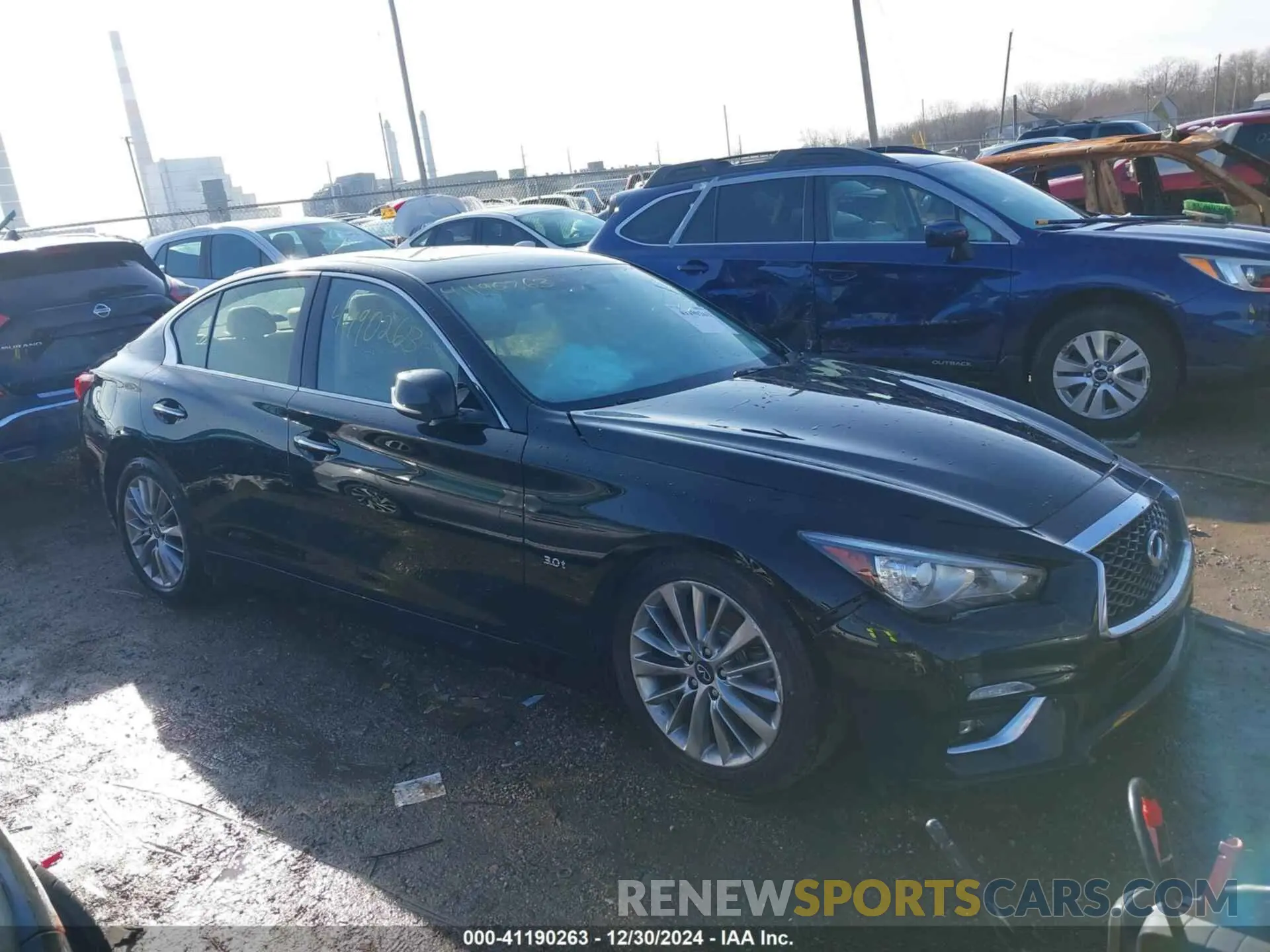 1 Photograph of a damaged car JN1EV7AR4LM253593 INFINITI Q50 2020
