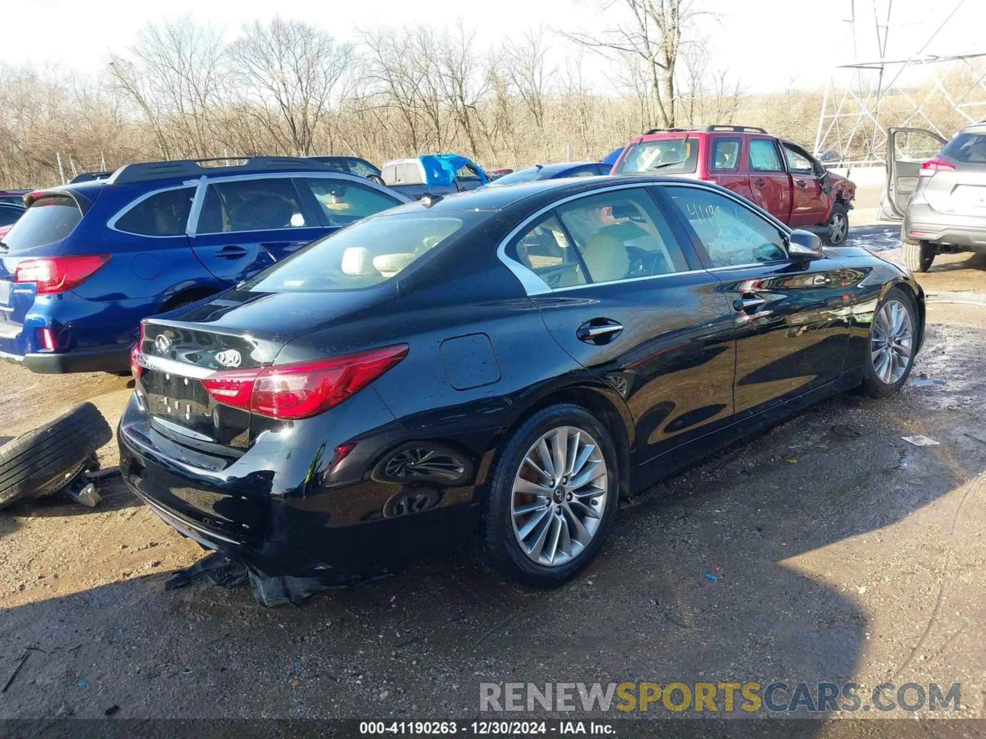 4 Photograph of a damaged car JN1EV7AR4LM253593 INFINITI Q50 2020