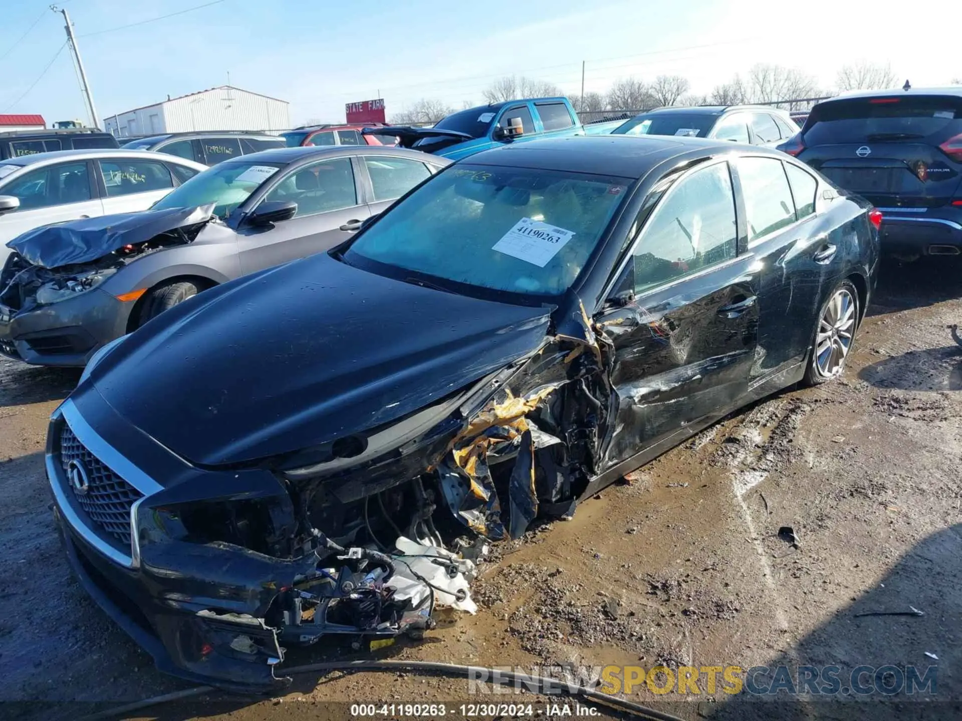 6 Photograph of a damaged car JN1EV7AR4LM253593 INFINITI Q50 2020