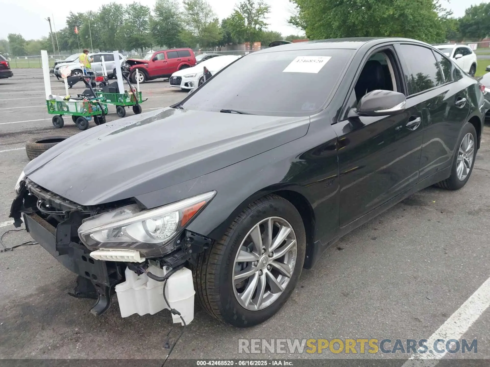 2 Photograph of a damaged car JN1EV7AR4LM255764 INFINITI Q50 2020