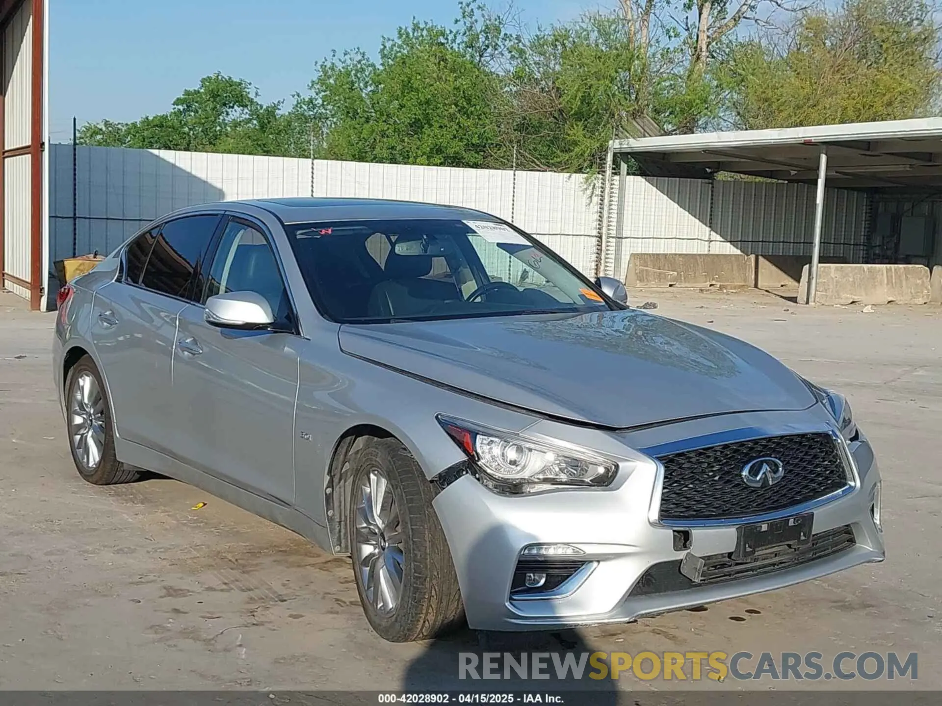 1 Photograph of a damaged car JN1EV7AR4LM255845 INFINITI Q50 2020