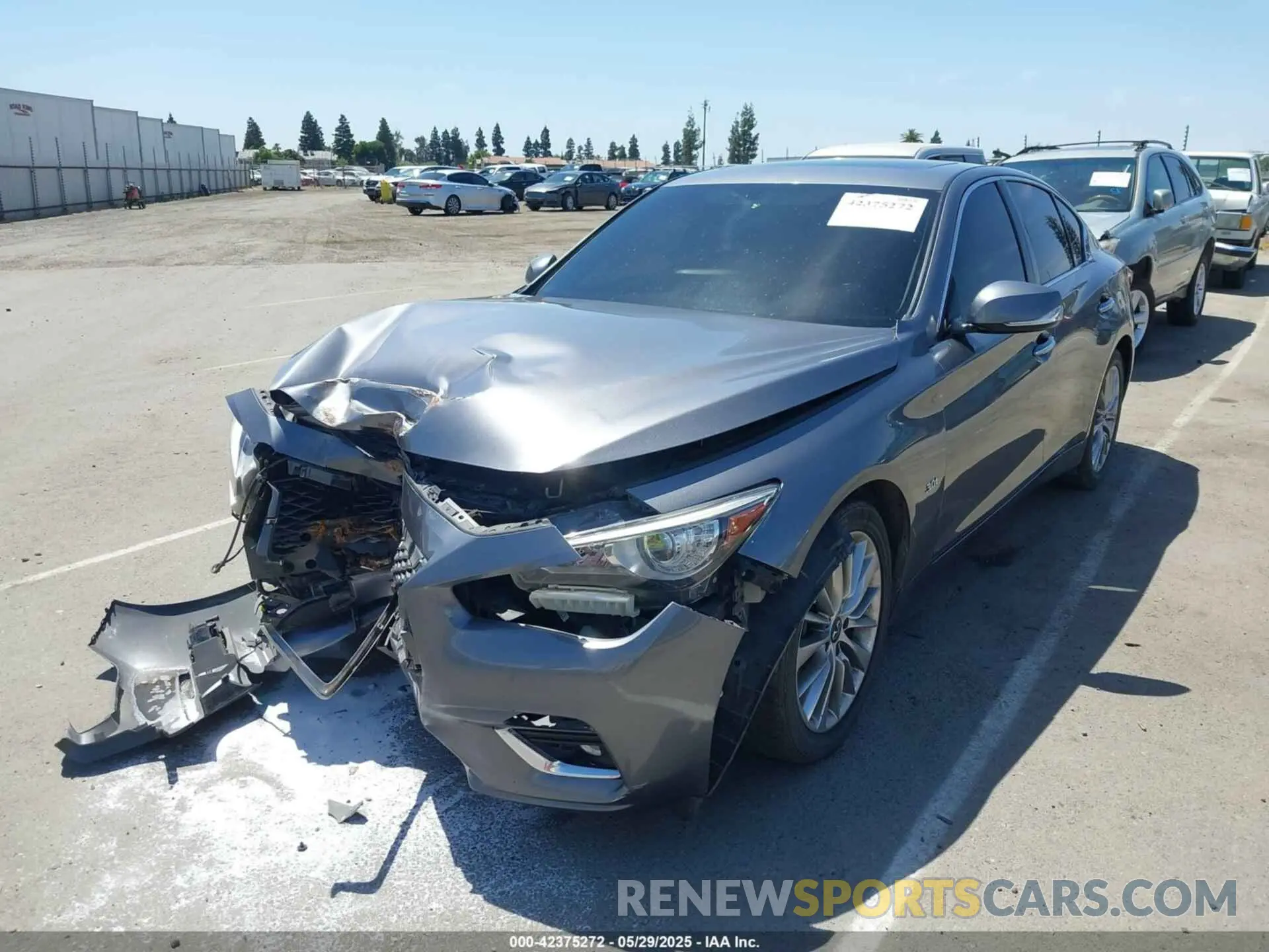 2 Photograph of a damaged car JN1EV7AR5LM255479 INFINITI Q50 2020