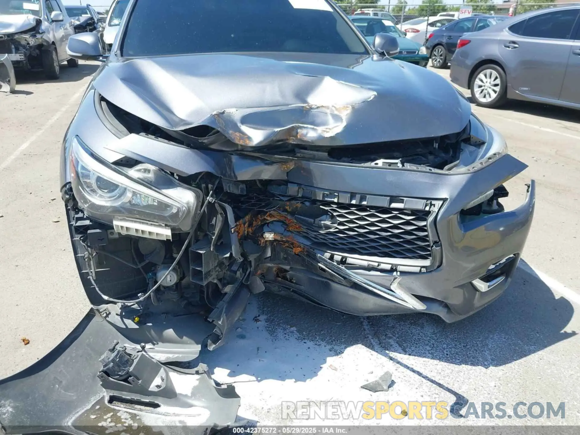 6 Photograph of a damaged car JN1EV7AR5LM255479 INFINITI Q50 2020