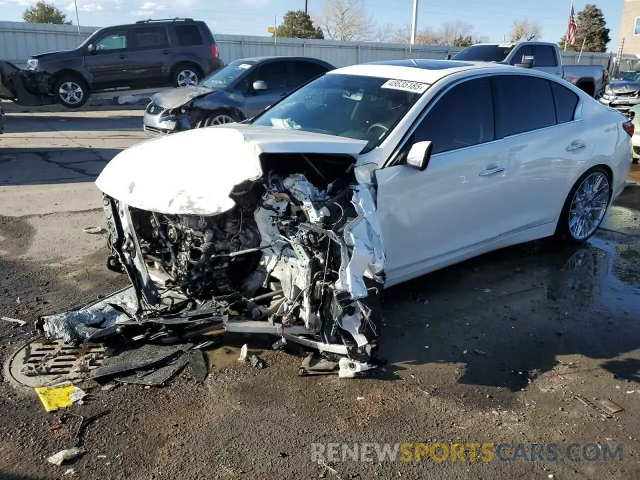 1 Photograph of a damaged car JN1EV7AR6LM250968 INFINITI Q50 2020