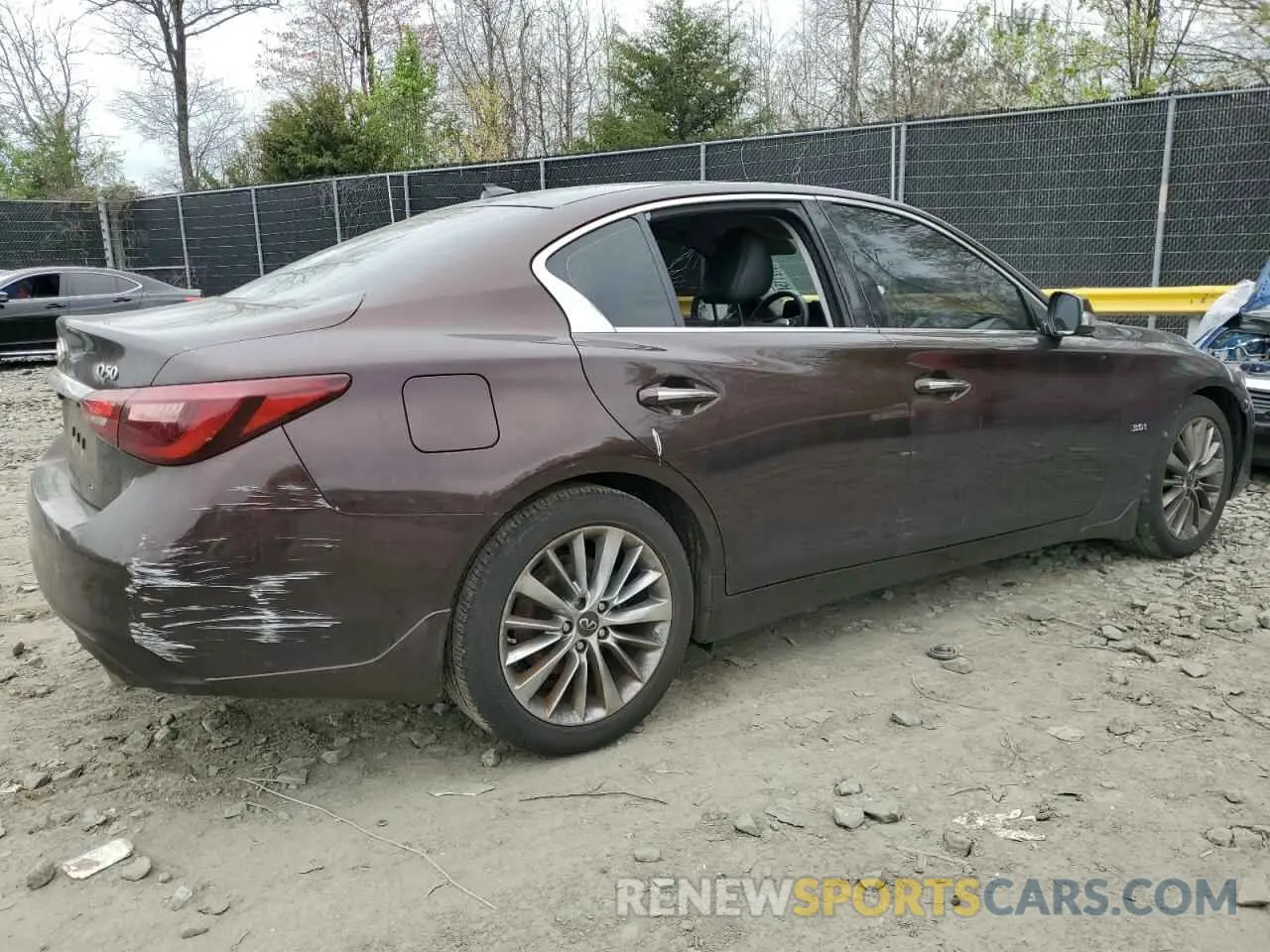3 Photograph of a damaged car JN1EV7AR6LM251313 INFINITI Q50 2020