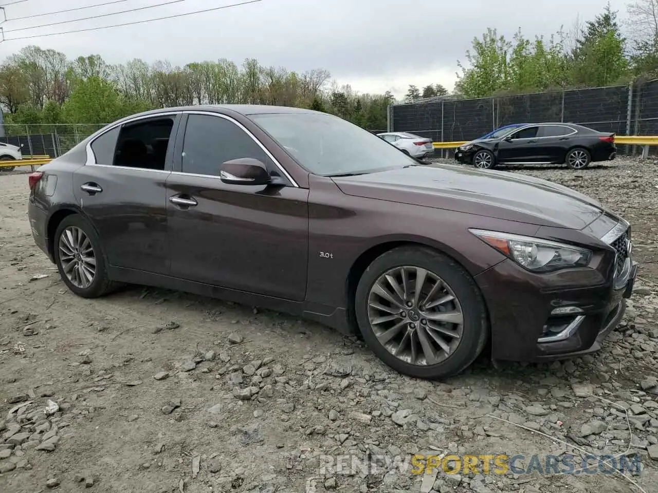 4 Photograph of a damaged car JN1EV7AR6LM251313 INFINITI Q50 2020