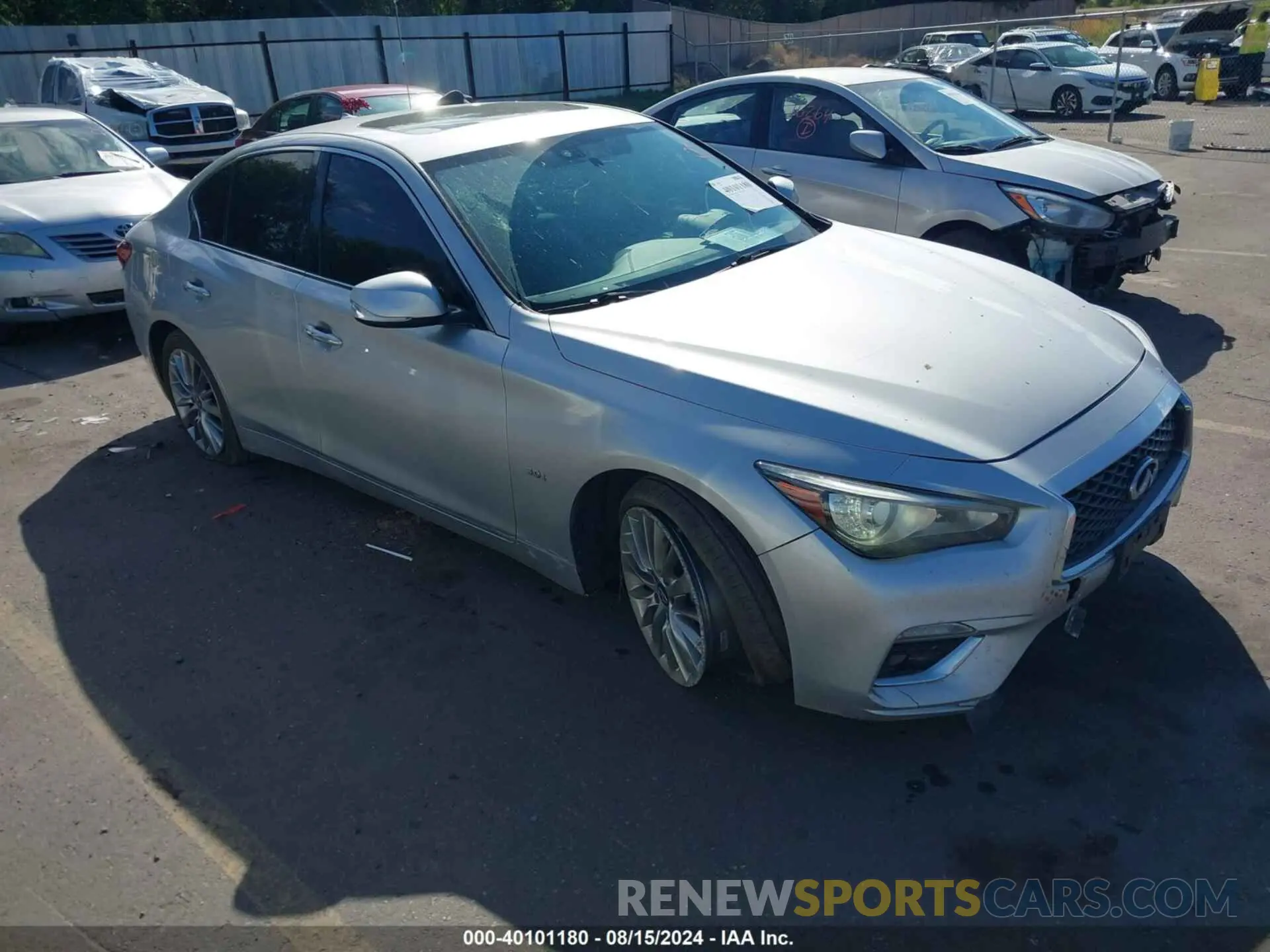 1 Photograph of a damaged car JN1EV7AR6LM252414 INFINITI Q50 2020