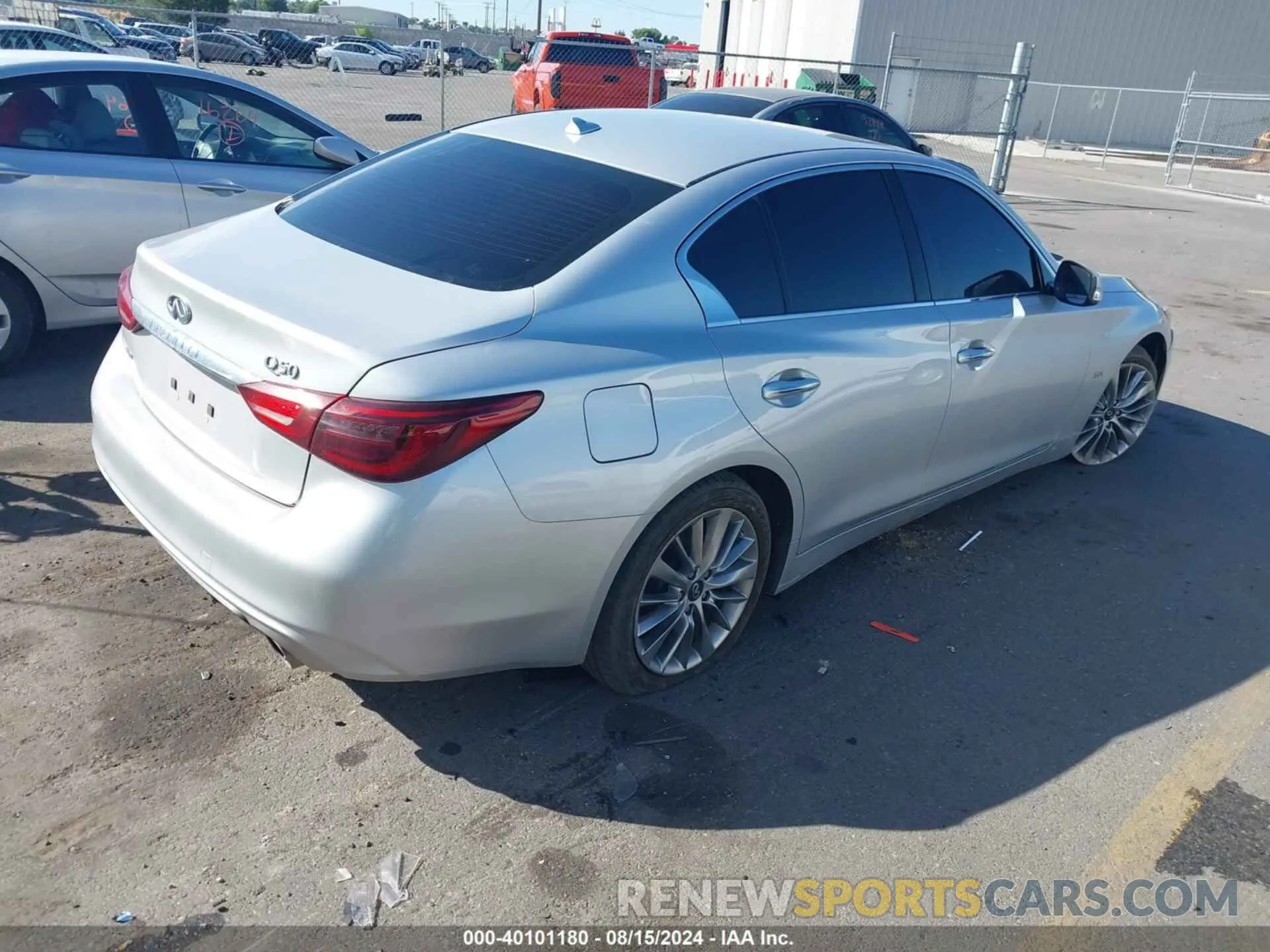 4 Photograph of a damaged car JN1EV7AR6LM252414 INFINITI Q50 2020