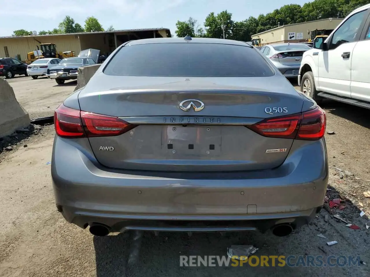 6 Photograph of a damaged car JN1EV7AR6LM253692 INFINITI Q50 2020