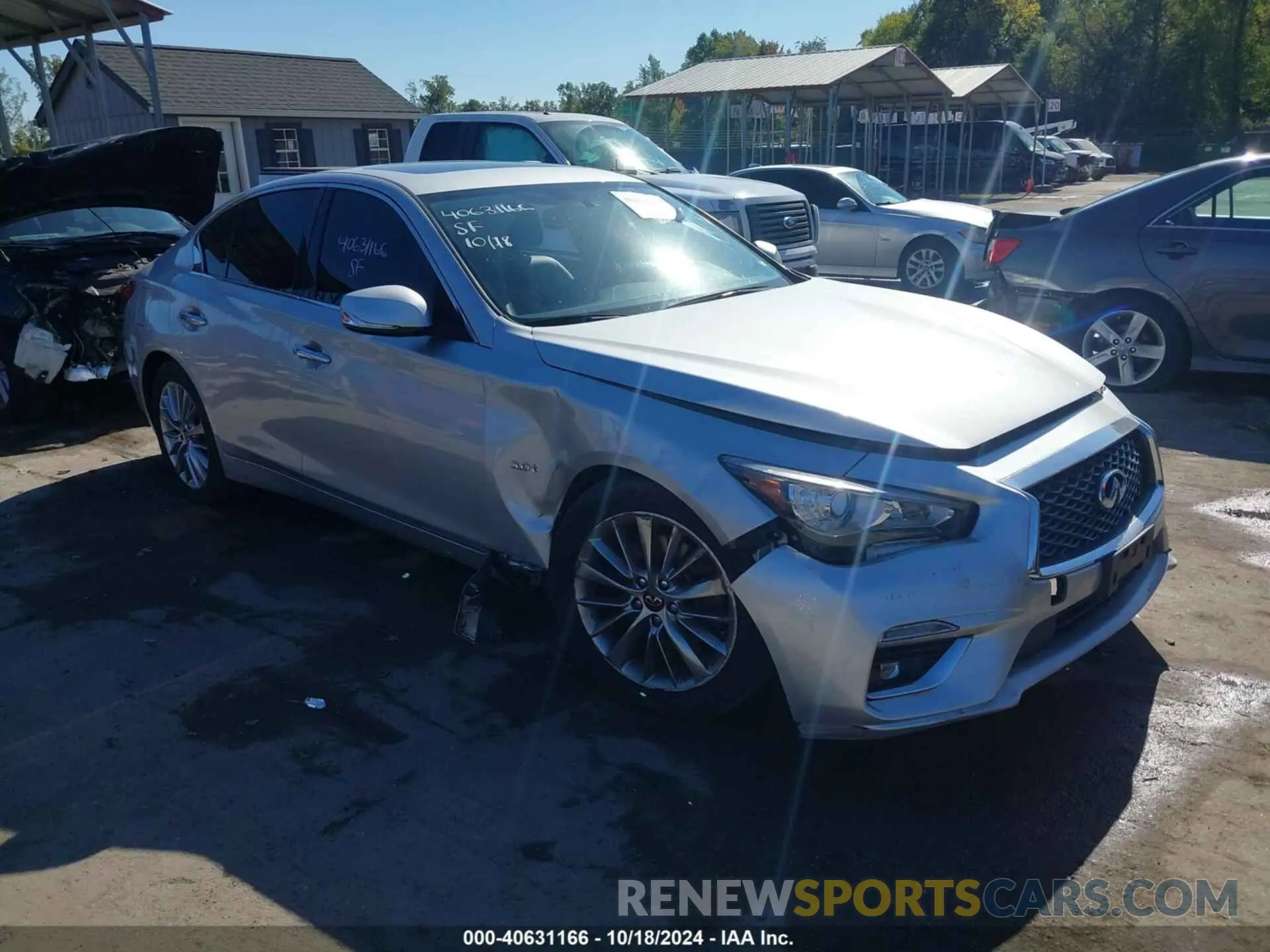 1 Photograph of a damaged car JN1EV7AR6LM256477 INFINITI Q50 2020