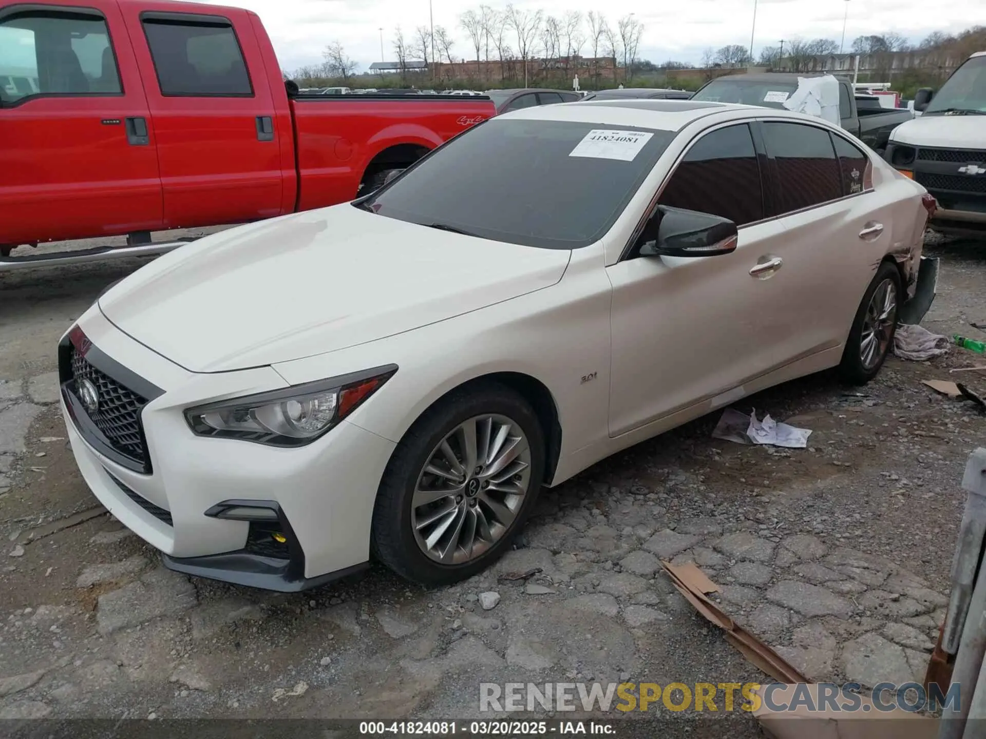2 Photograph of a damaged car JN1EV7AR7LM250137 INFINITI Q50 2020