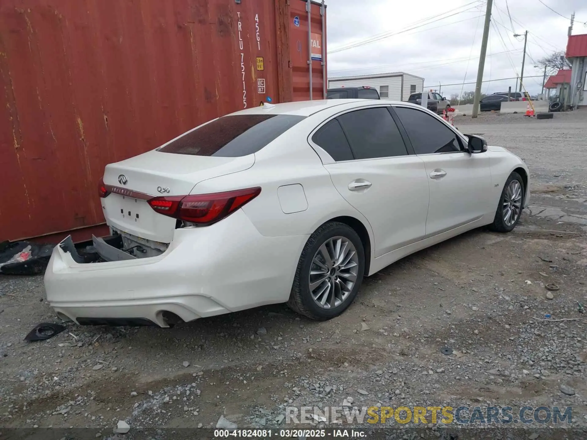 4 Photograph of a damaged car JN1EV7AR7LM250137 INFINITI Q50 2020