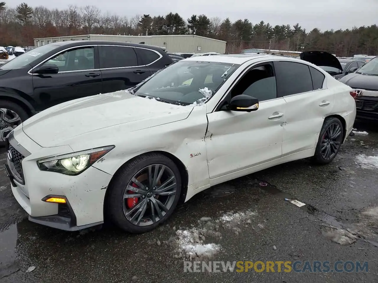 1 Photograph of a damaged car JN1EV7AR7LM253510 INFINITI Q50 2020