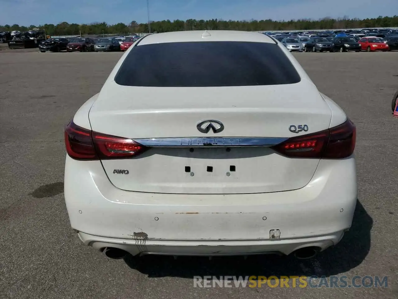 6 Photograph of a damaged car JN1EV7AR8LM252494 INFINITI Q50 2020