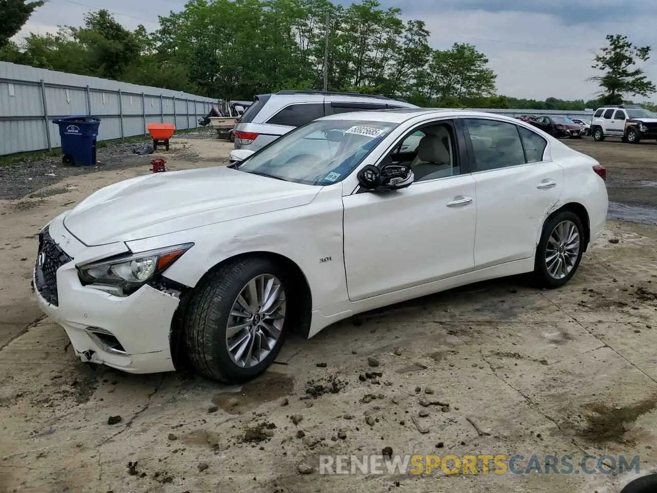 1 Photograph of a damaged car JN1EV7AR8LM252625 INFINITI Q50 2020