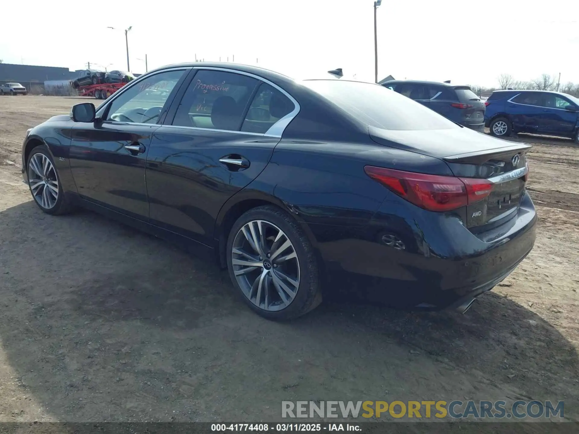 3 Photograph of a damaged car JN1EV7AR8LM254553 INFINITI Q50 2020