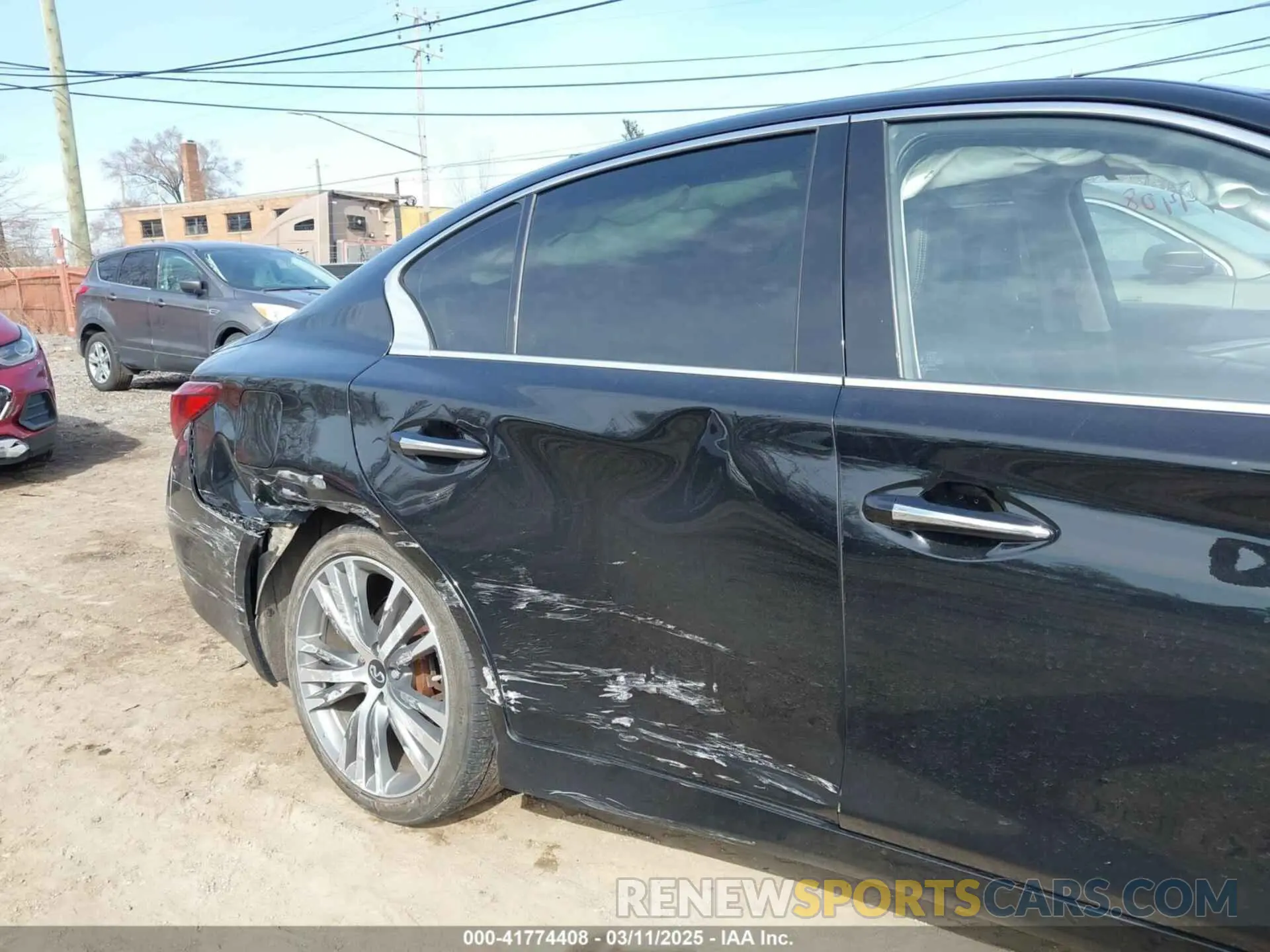 6 Photograph of a damaged car JN1EV7AR8LM254553 INFINITI Q50 2020