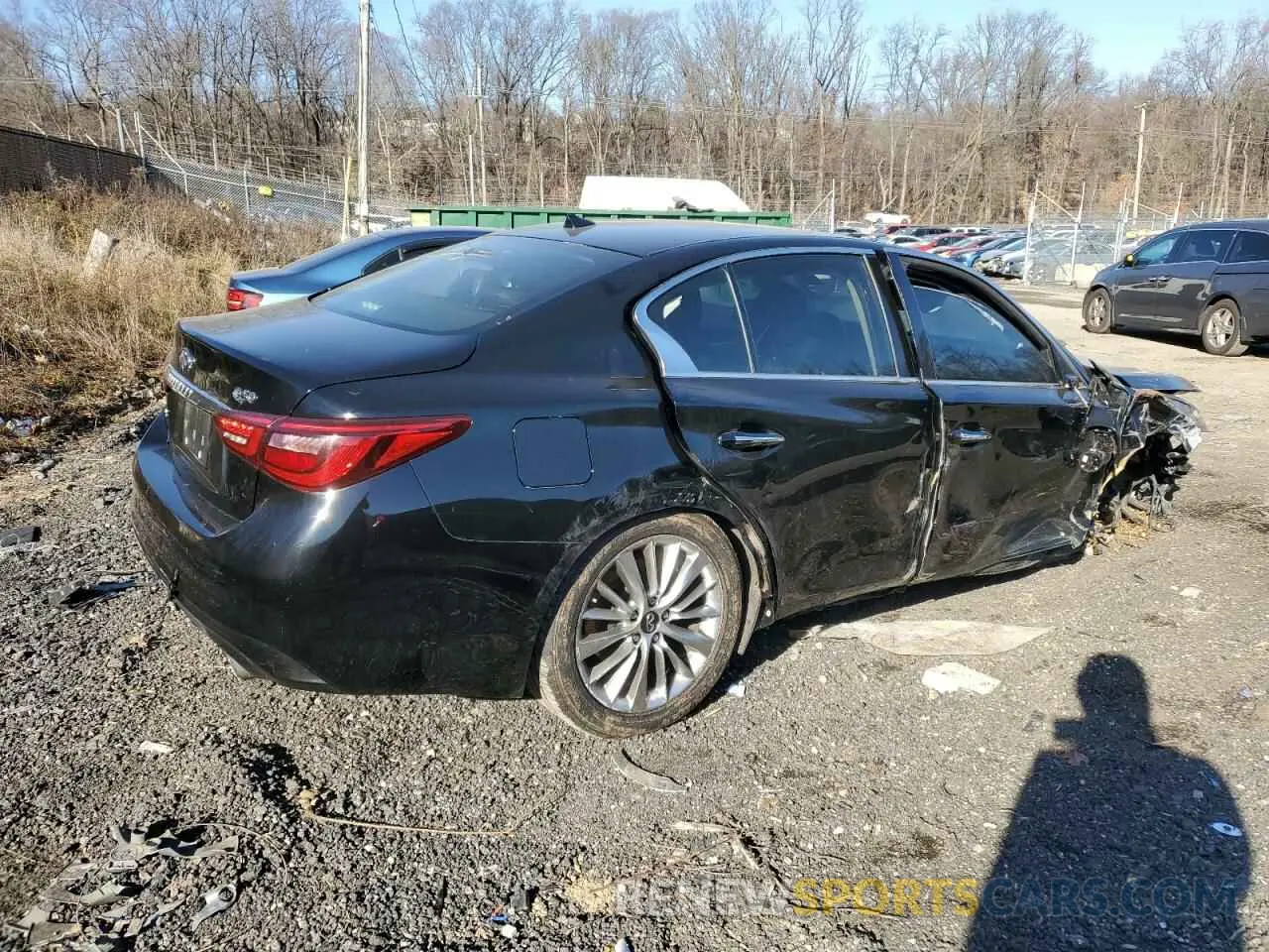 3 Photograph of a damaged car JN1EV7AR8LM255427 INFINITI Q50 2020