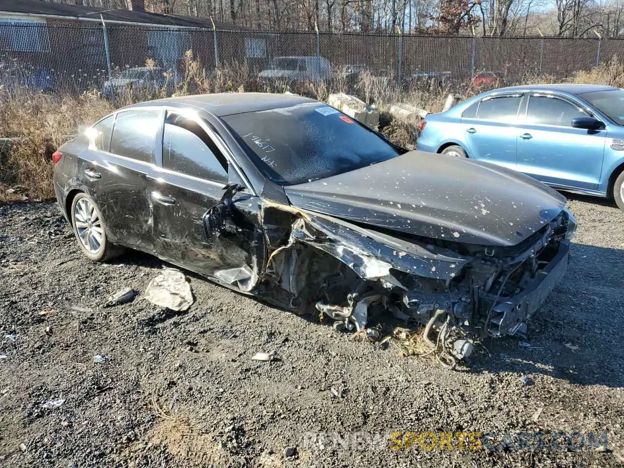 4 Photograph of a damaged car JN1EV7AR8LM255427 INFINITI Q50 2020