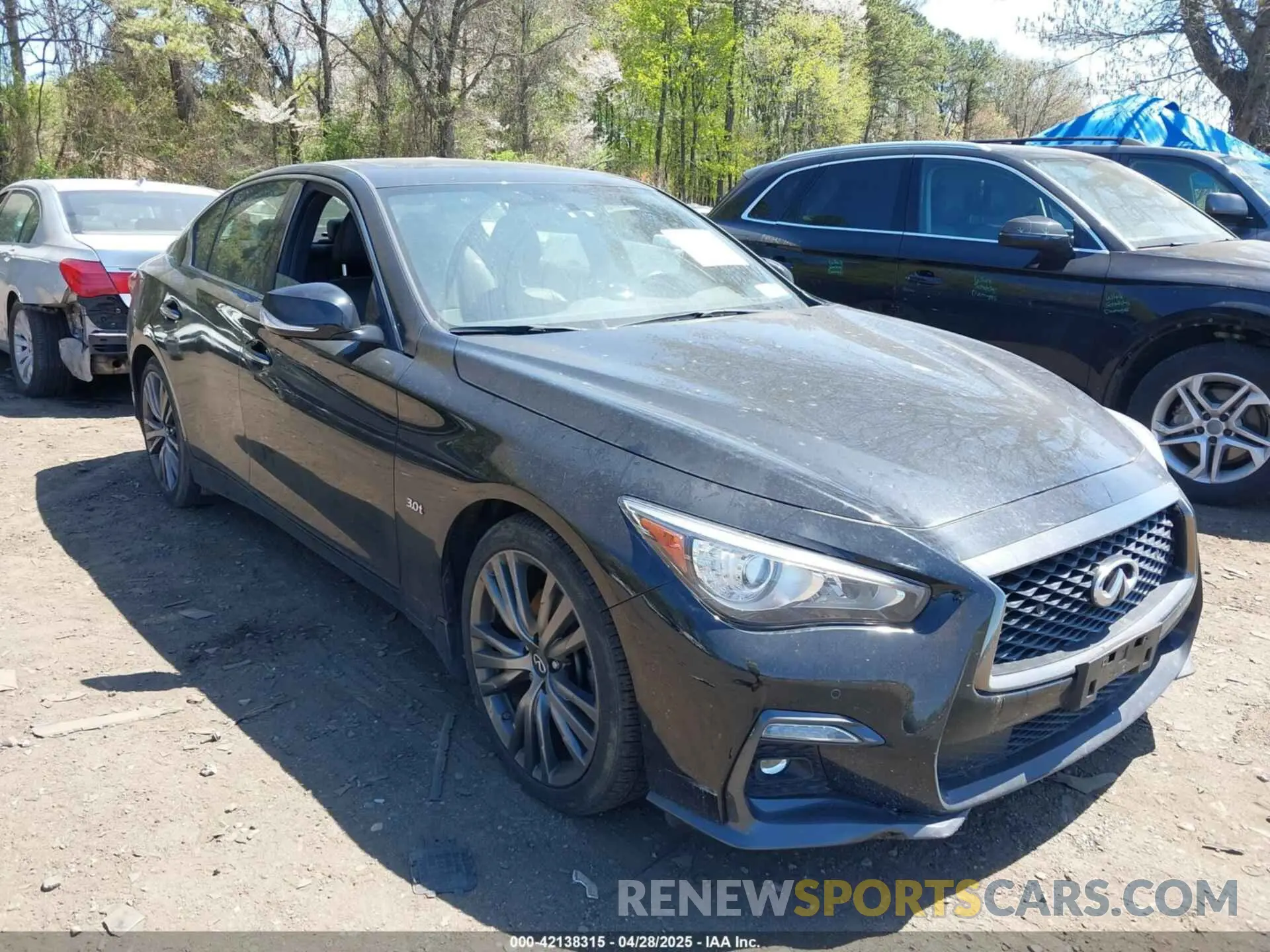 1 Photograph of a damaged car JN1EV7AR8LM256156 INFINITI Q50 2020