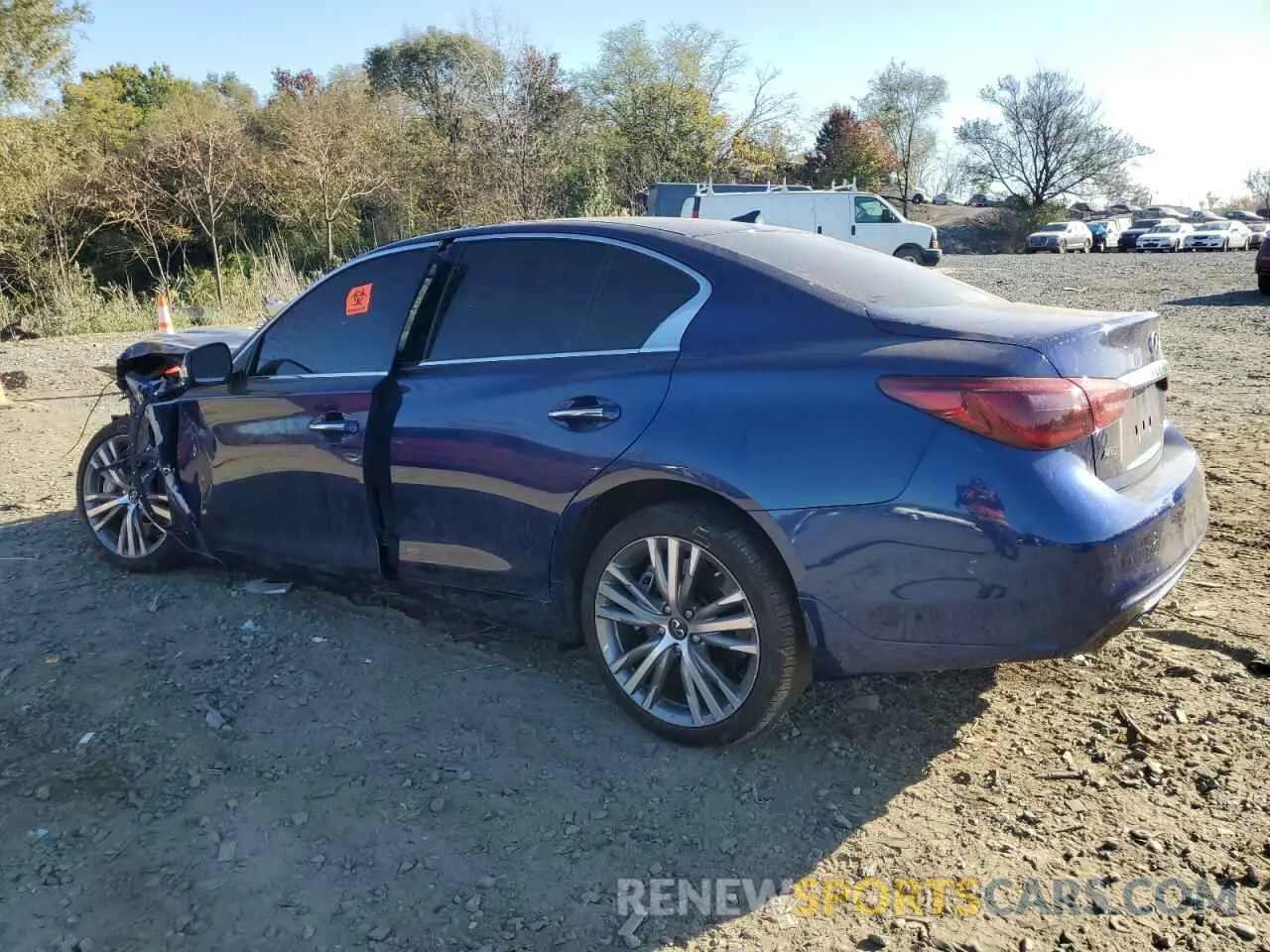 2 Photograph of a damaged car JN1EV7AR9LM250849 INFINITI Q50 2020