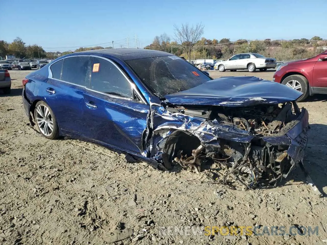 4 Photograph of a damaged car JN1EV7AR9LM250849 INFINITI Q50 2020