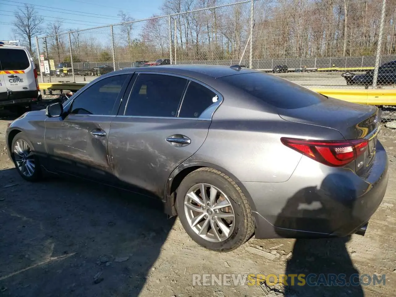 2 Photograph of a damaged car JN1EV7AR9LM256845 INFINITI Q50 2020